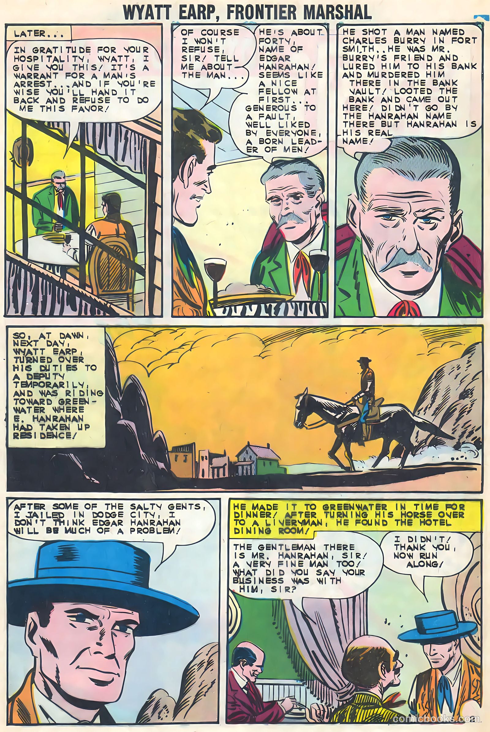 Wyatt Earp, Frontier Marshal #51 (1968) — page 28 of 36