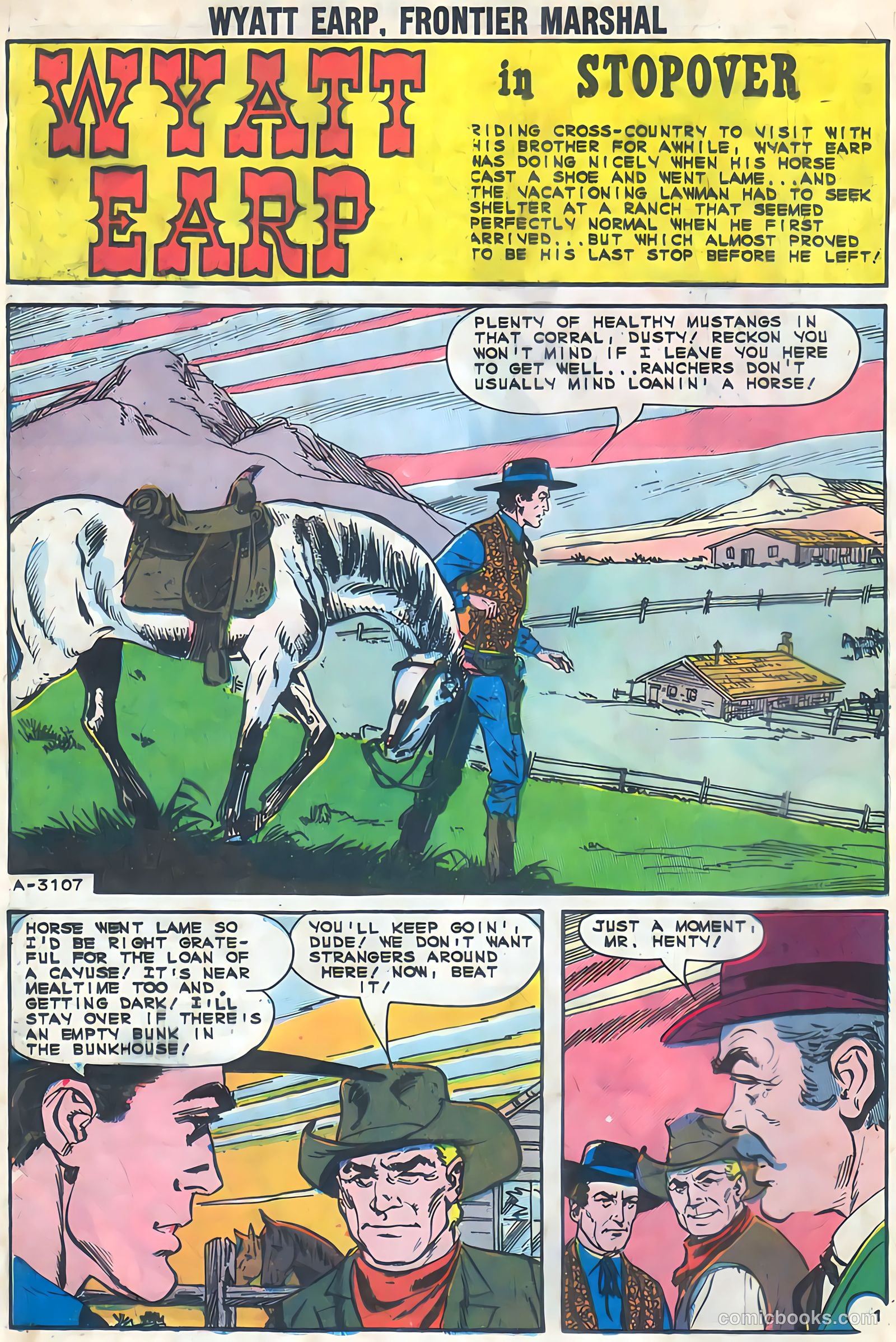 Wyatt Earp, Frontier Marshal #52 (1964) — page 13 of 37