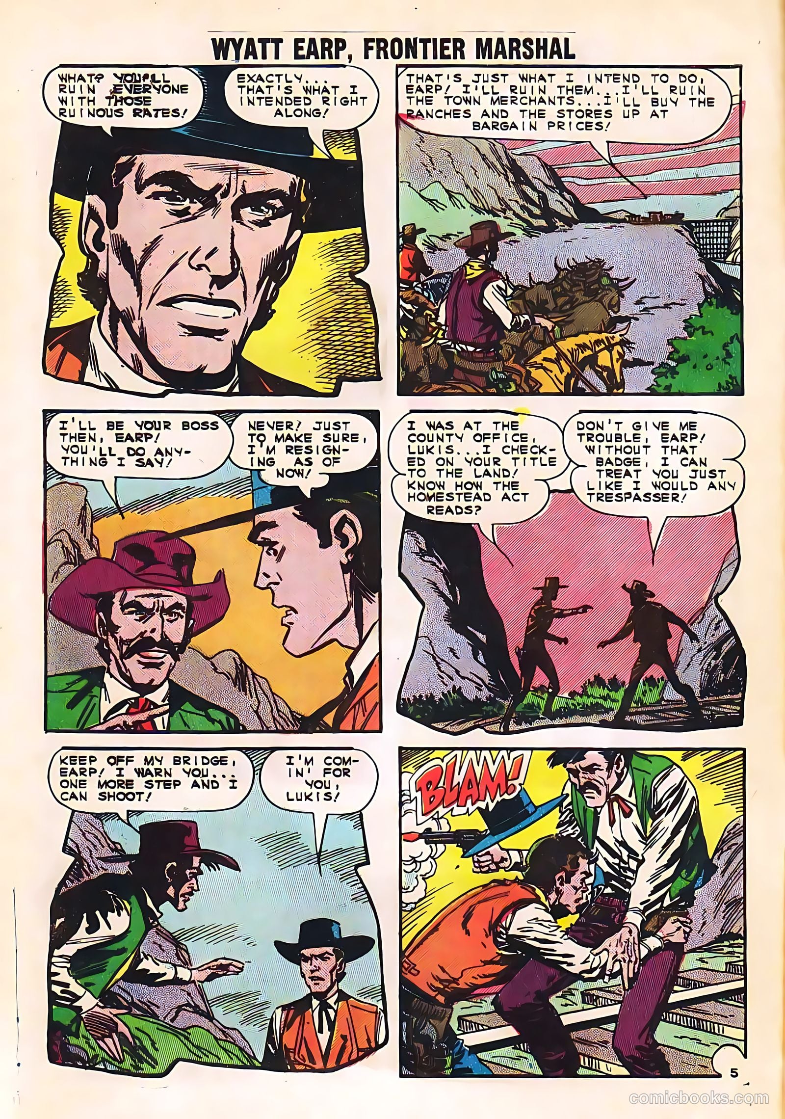 Wyatt Earp, Frontier Marshal #53 (1964) — page 8 of 36