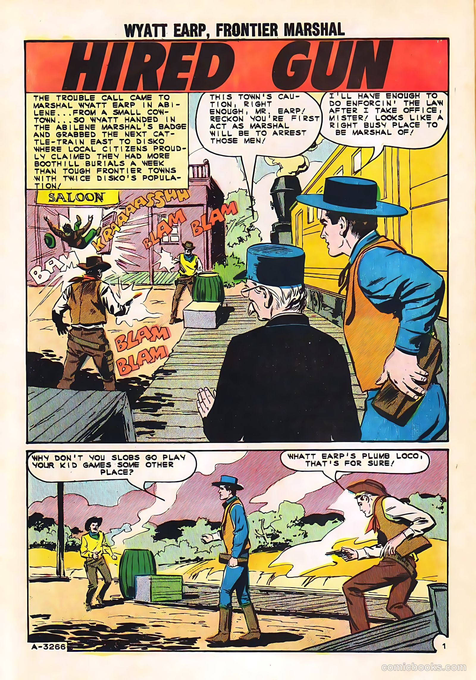 Wyatt Earp, Frontier Marshal #53 (1964) — page 10 of 36