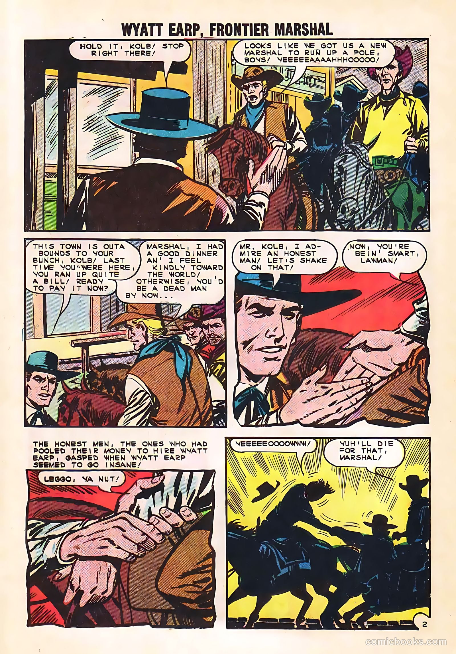 Wyatt Earp, Frontier Marshal #53 (1964) — page 20 of 36