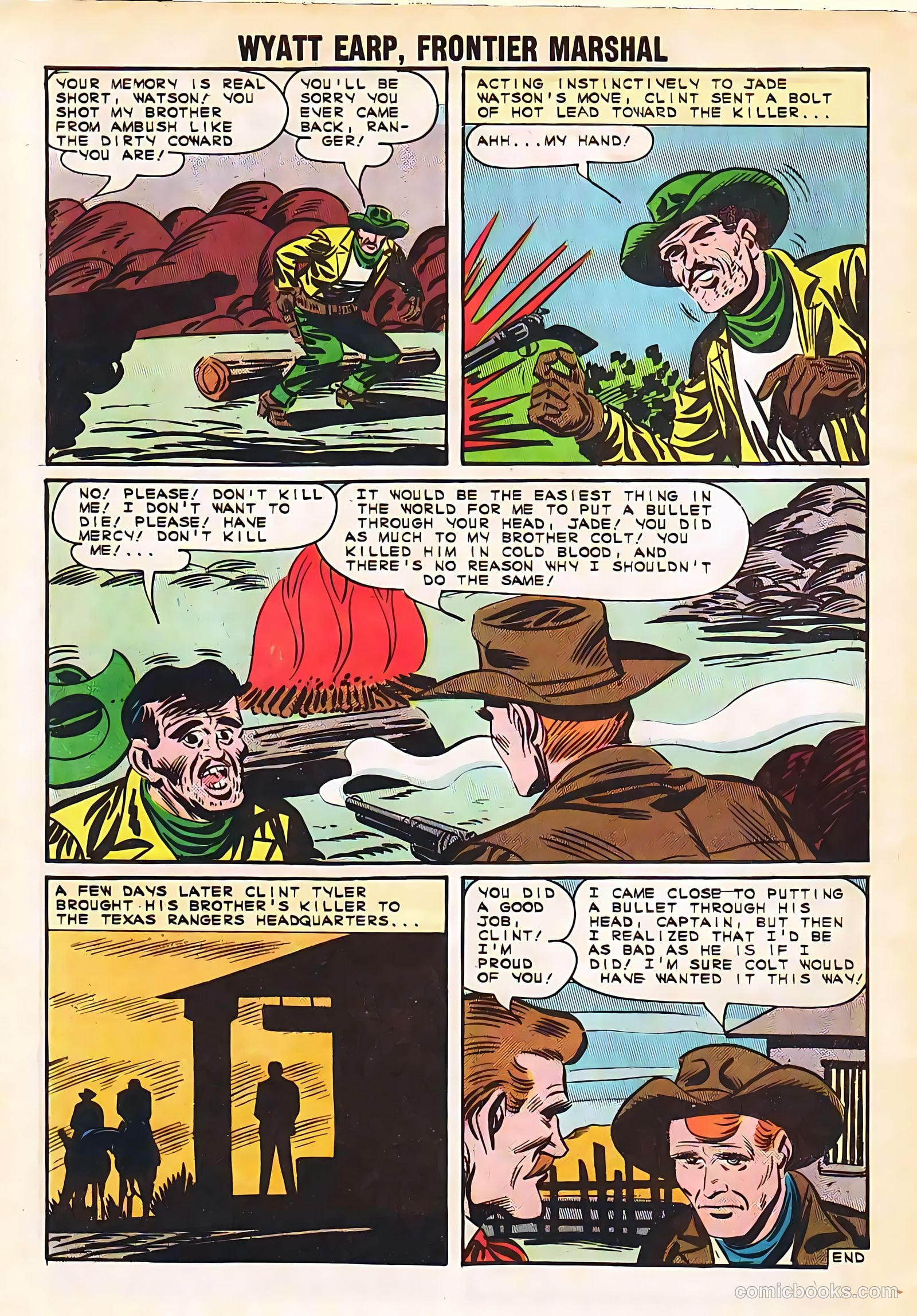 Wyatt Earp, Frontier Marshal #53 (1964) — page 32 of 36