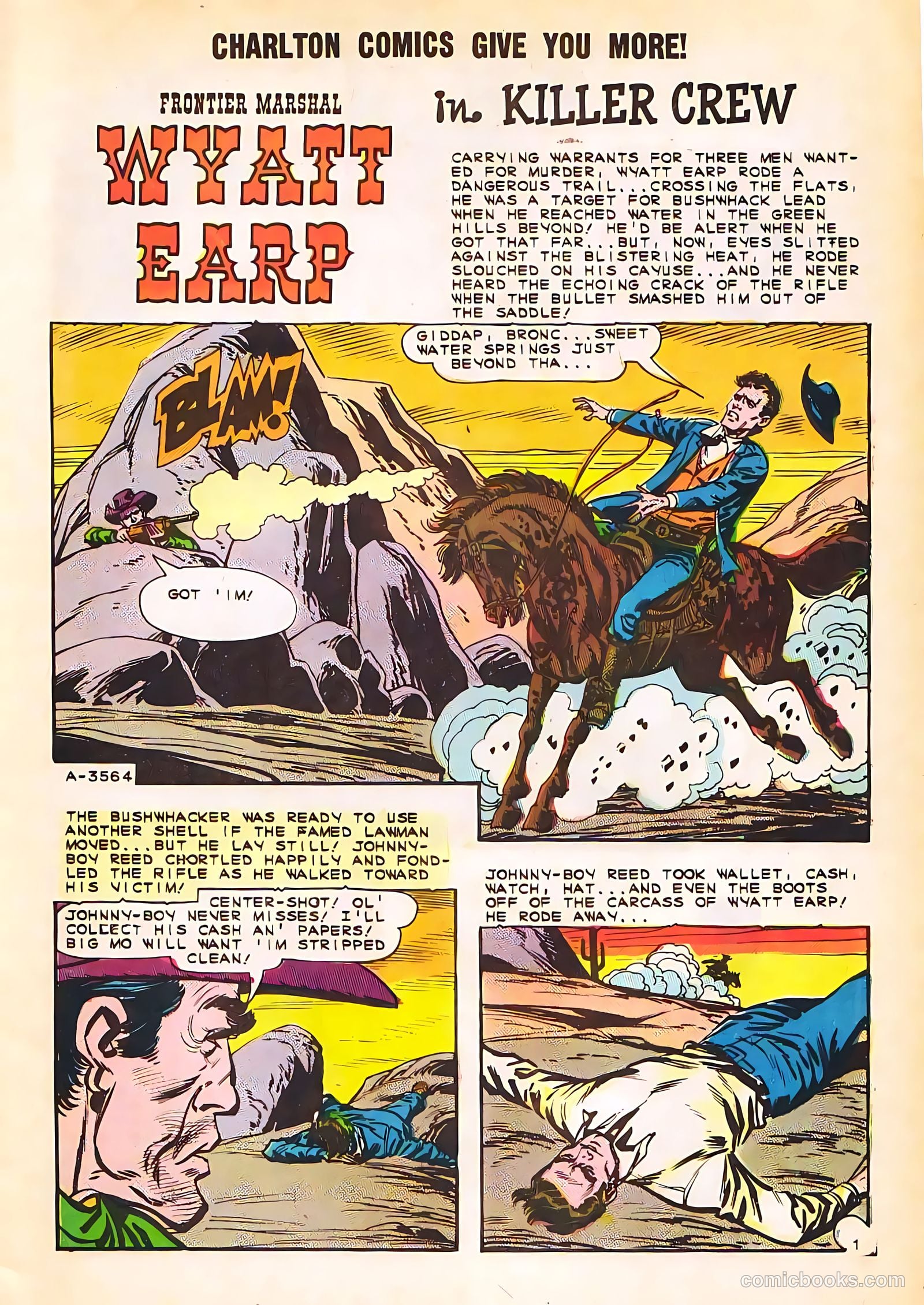 Wyatt Earp, Frontier Marshal #54 (1964) — page 3 of 36