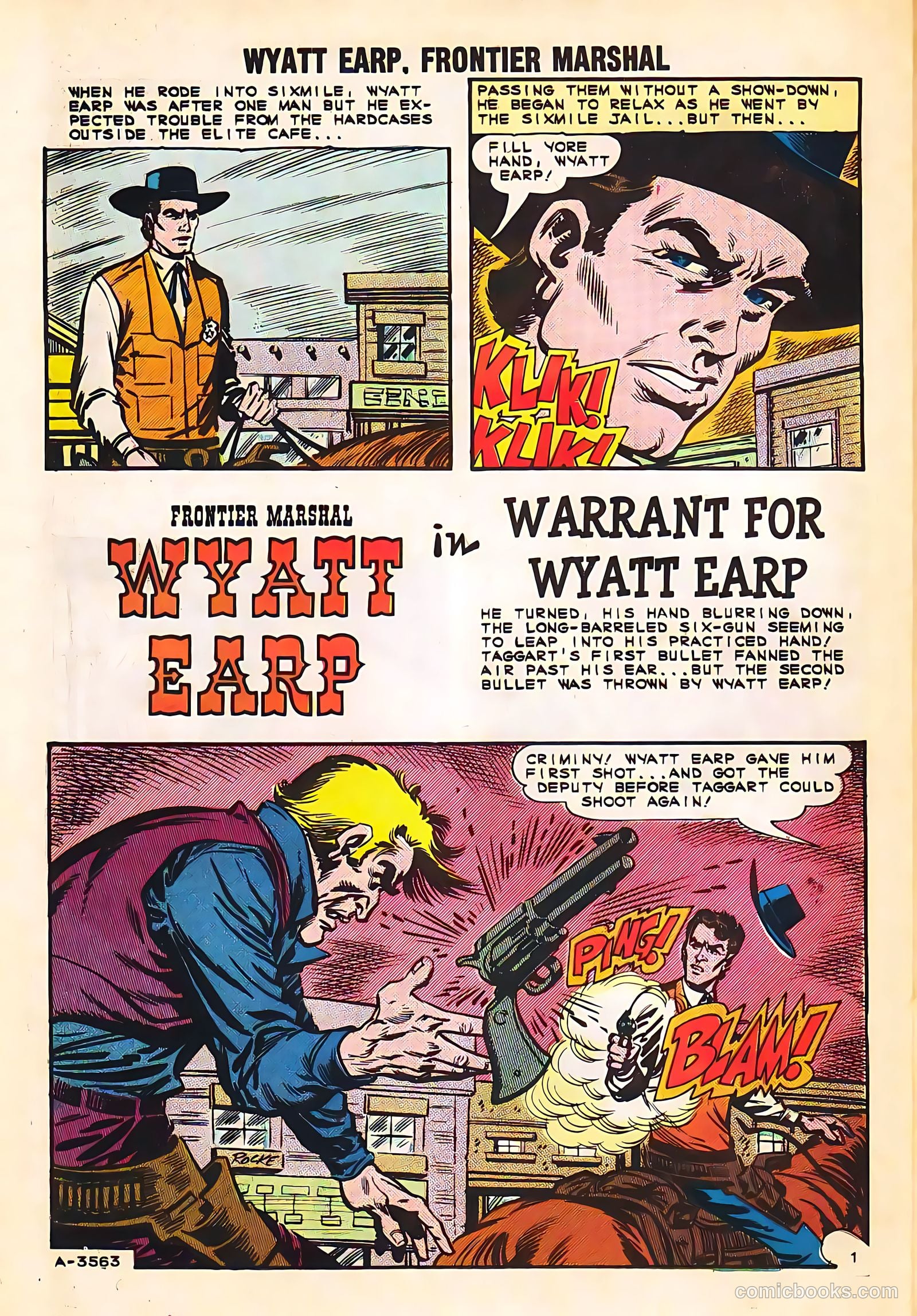 Wyatt Earp, Frontier Marshal #54 (1964) — page 26 of 36