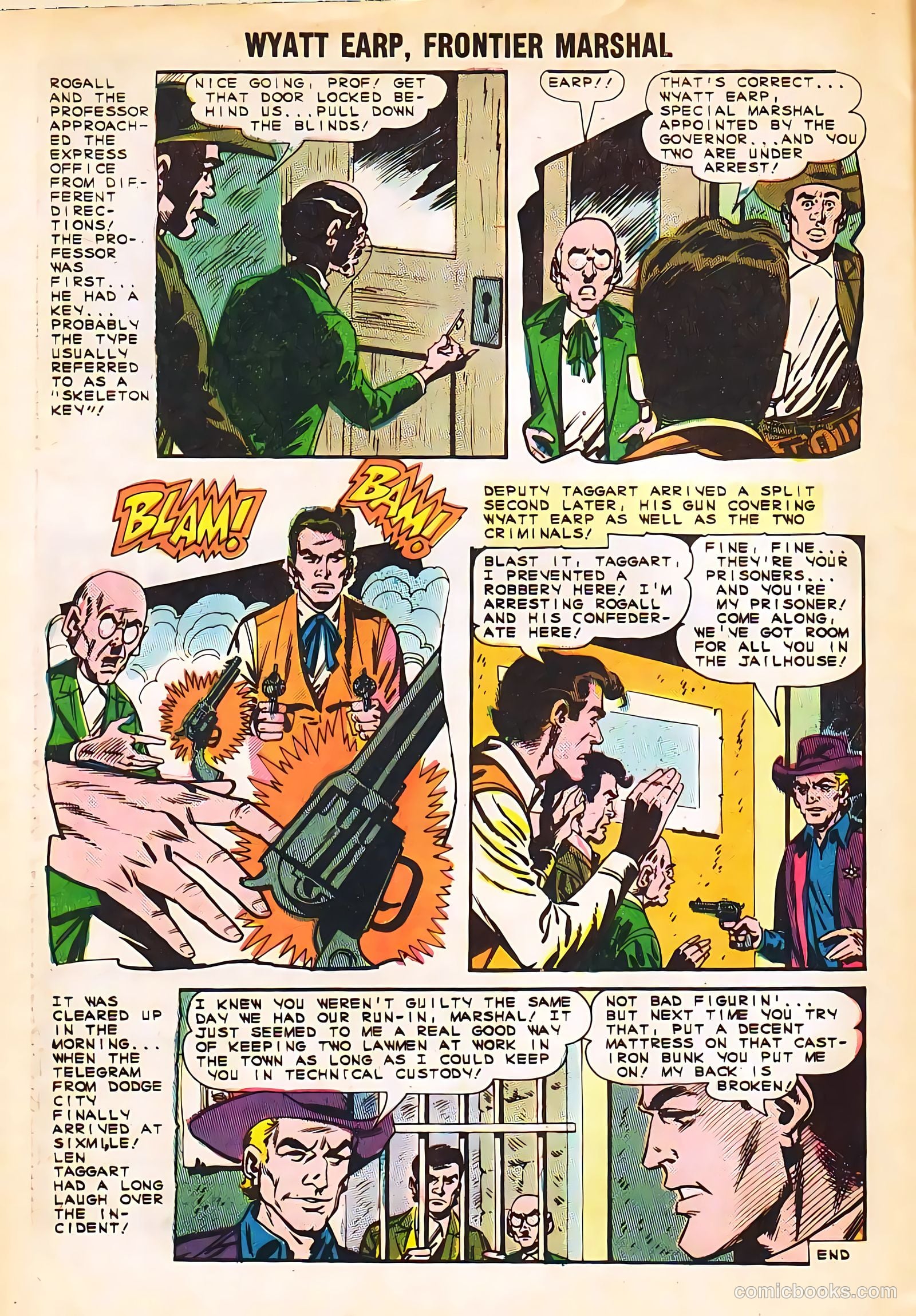 Wyatt Earp, Frontier Marshal #54 (1964) — page 32 of 36