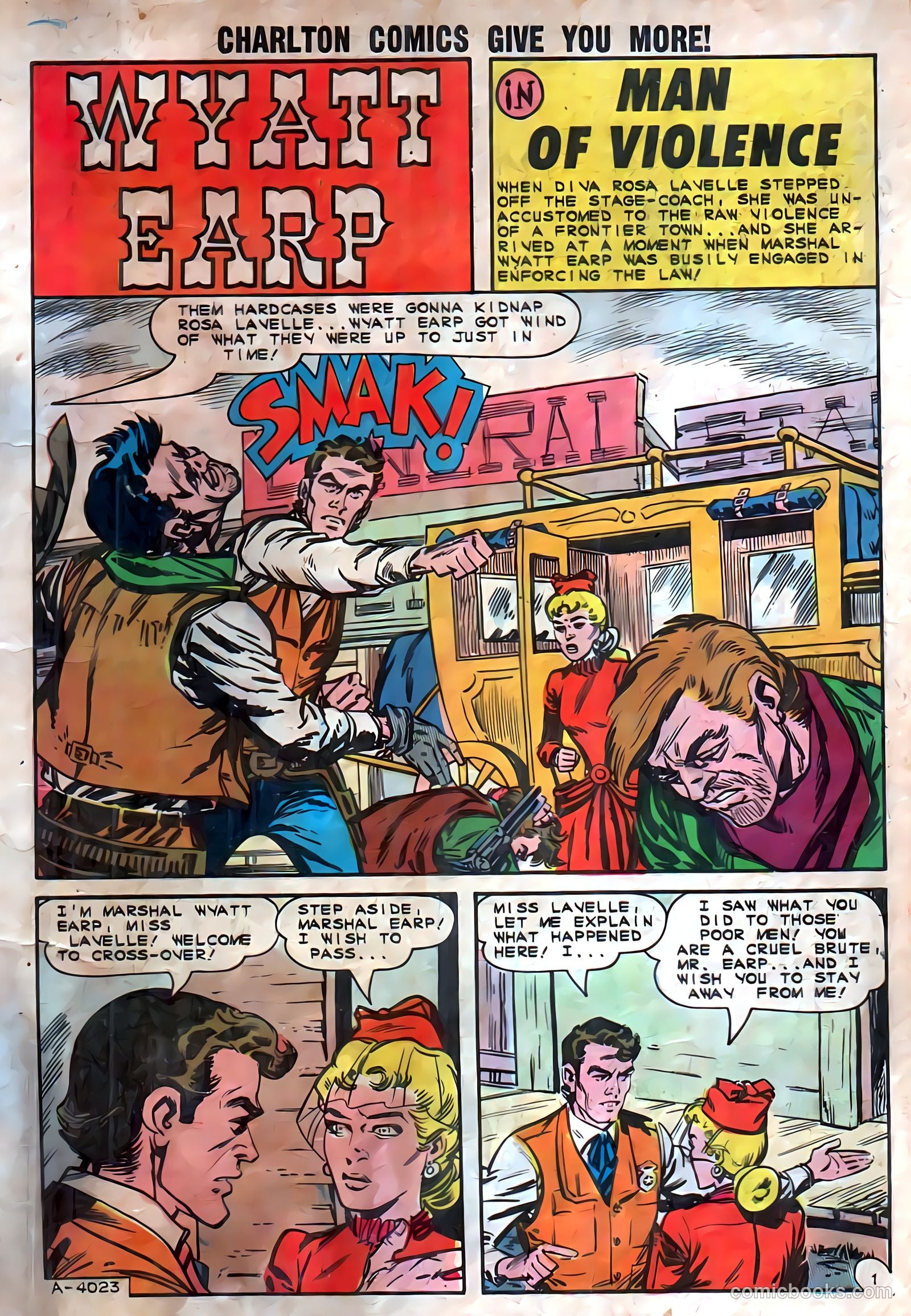 Wyatt Earp, Frontier Marshal #56 (1965) — page 3 of 36
