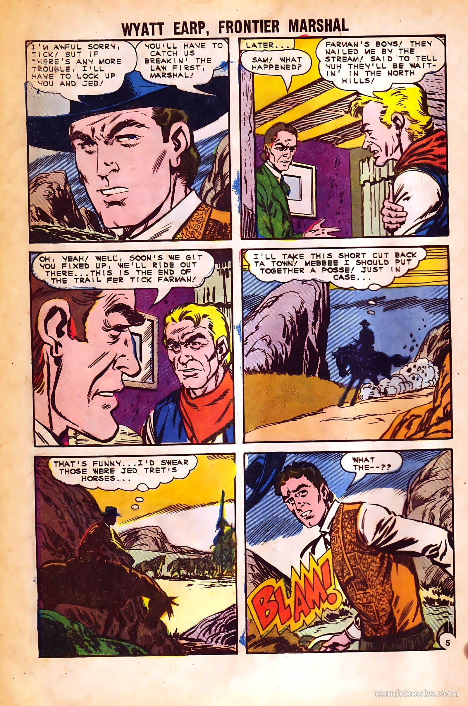 Wyatt Earp, Frontier Marshal #57 (1965) — page 8 of 36