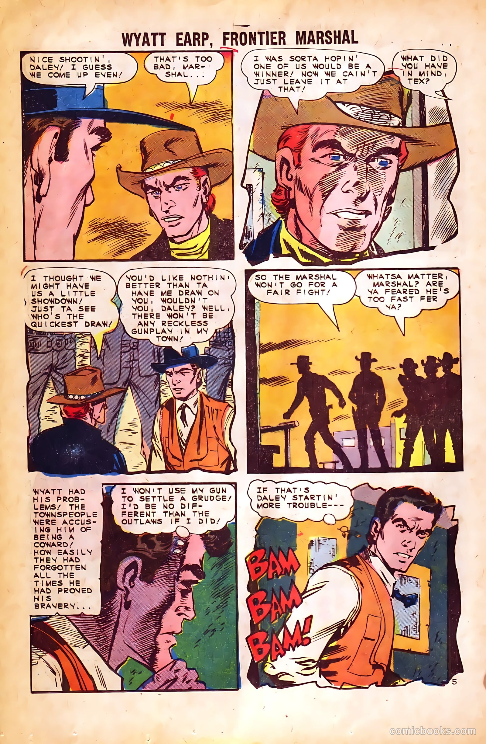 Wyatt Earp, Frontier Marshal #57 (1965) — page 16 of 36