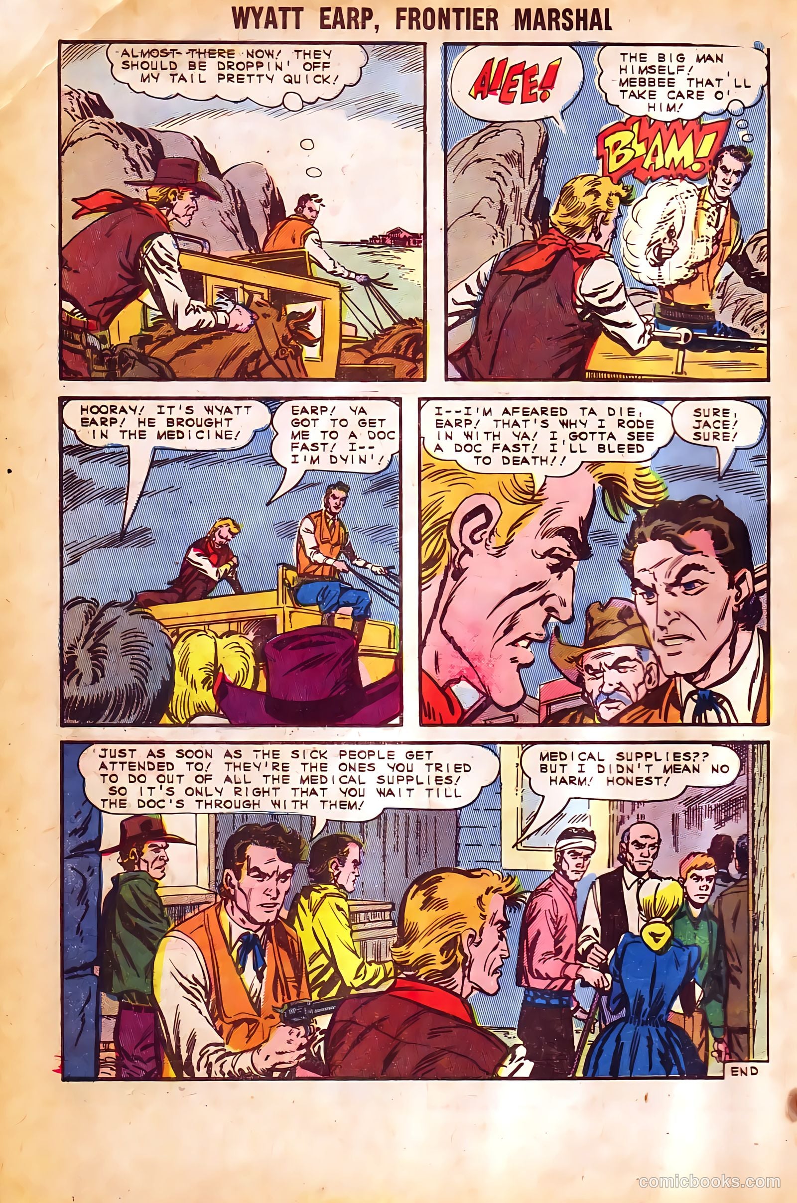 Wyatt Earp, Frontier Marshal #57 (1965) — page 32 of 36