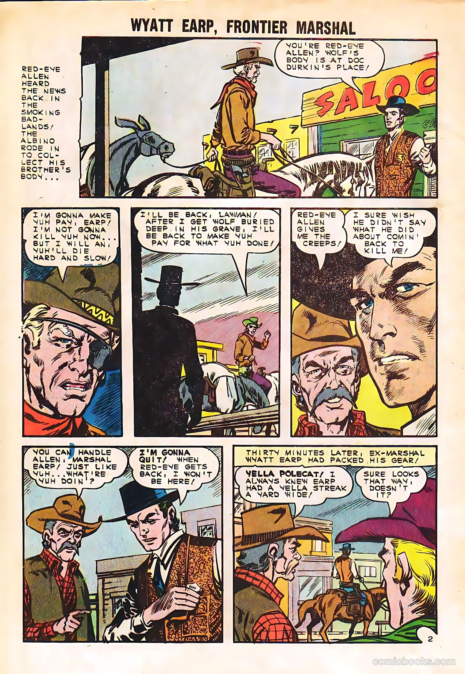 Wyatt Earp, Frontier Marshal #58 (1965) — page 4 of 36