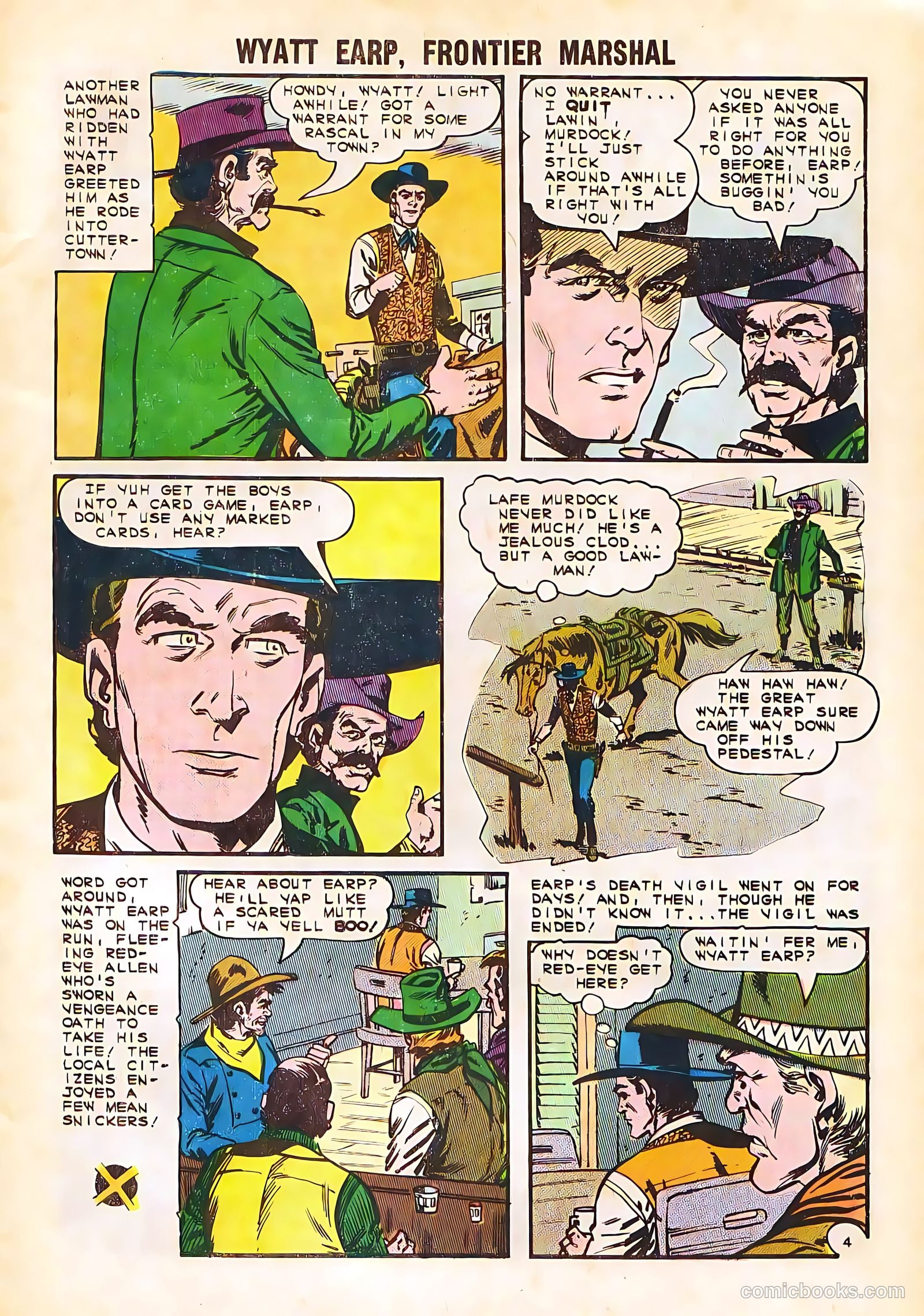 Wyatt Earp, Frontier Marshal #58 (1965) — page 7 of 36