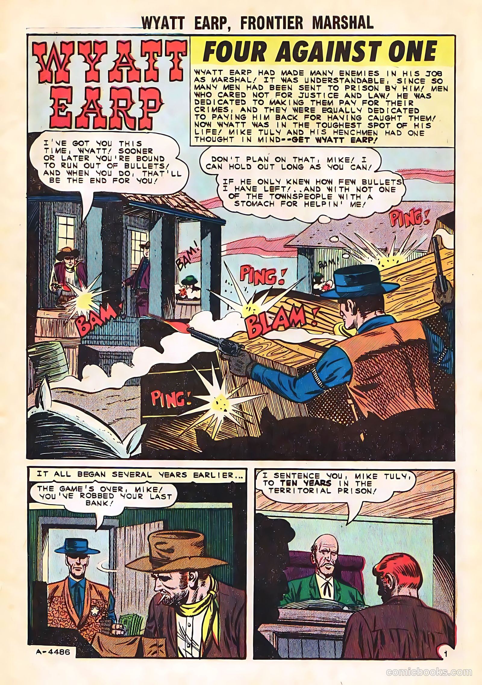 Wyatt Earp, Frontier Marshal #58 (1965) — page 9 of 36
