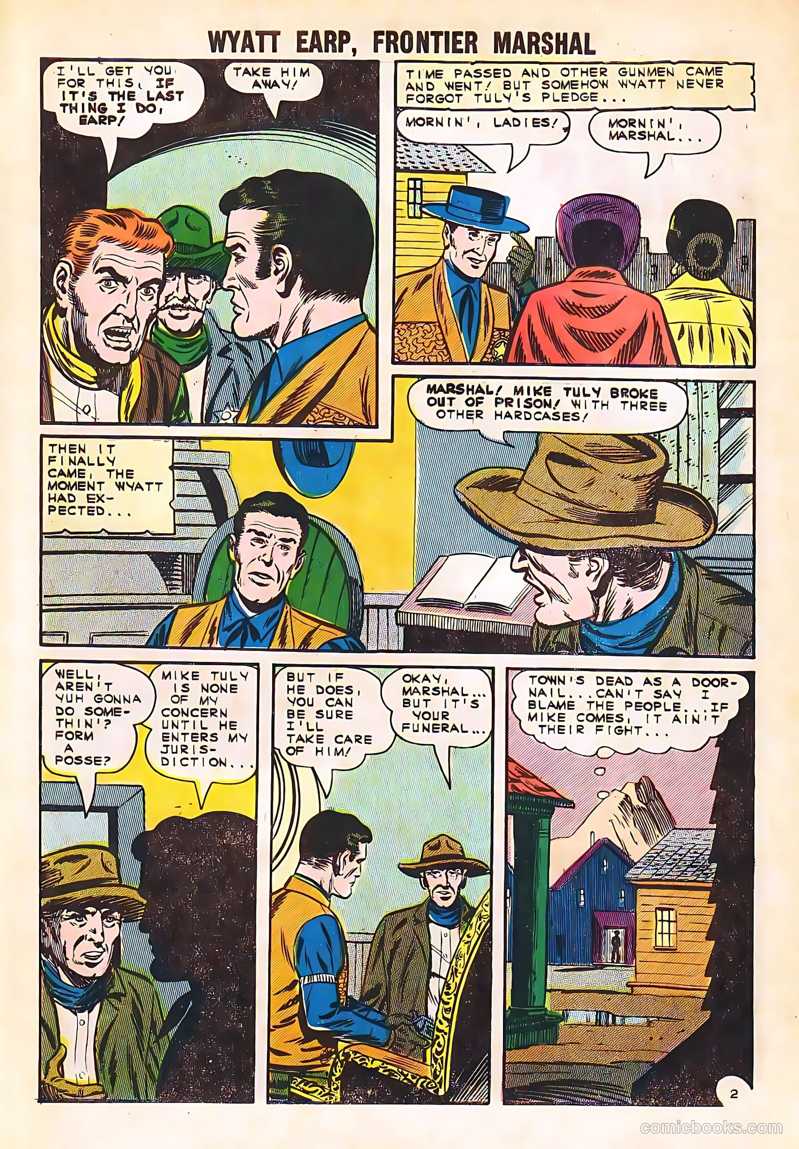 Wyatt Earp, Frontier Marshal #58 (1965) — page 10 of 36