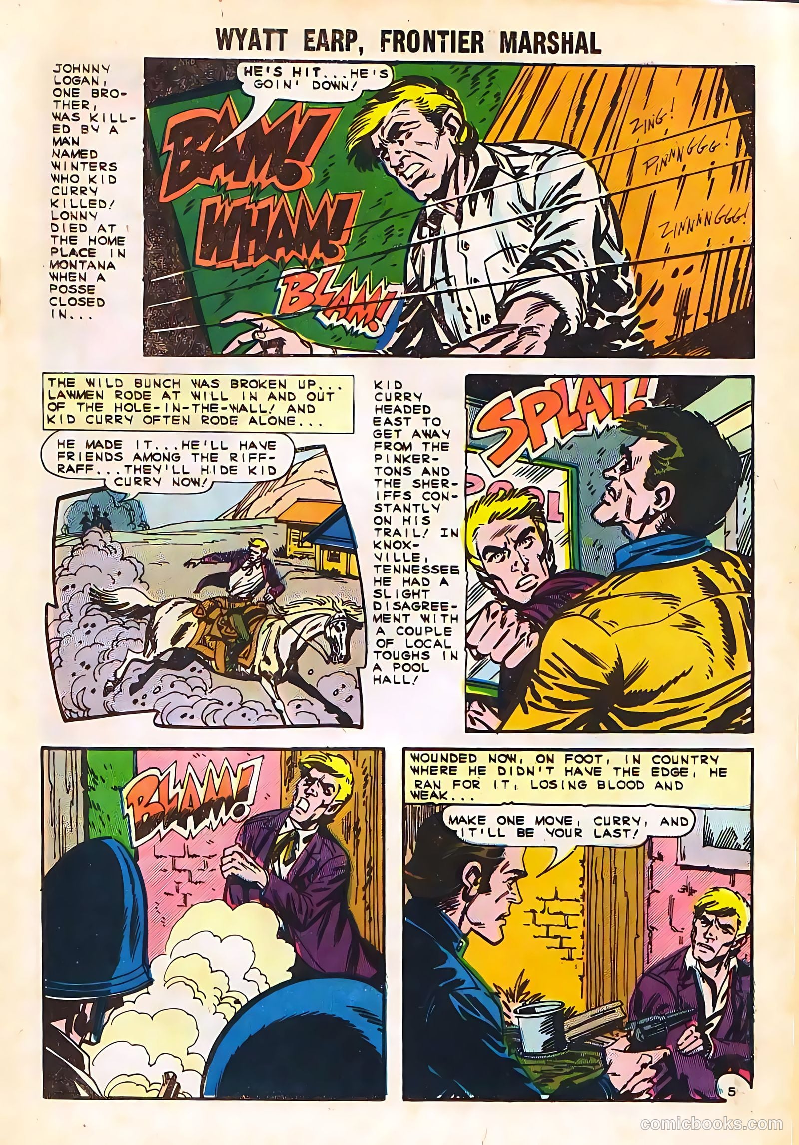 Wyatt Earp, Frontier Marshal #58 (1965) — page 19 of 36