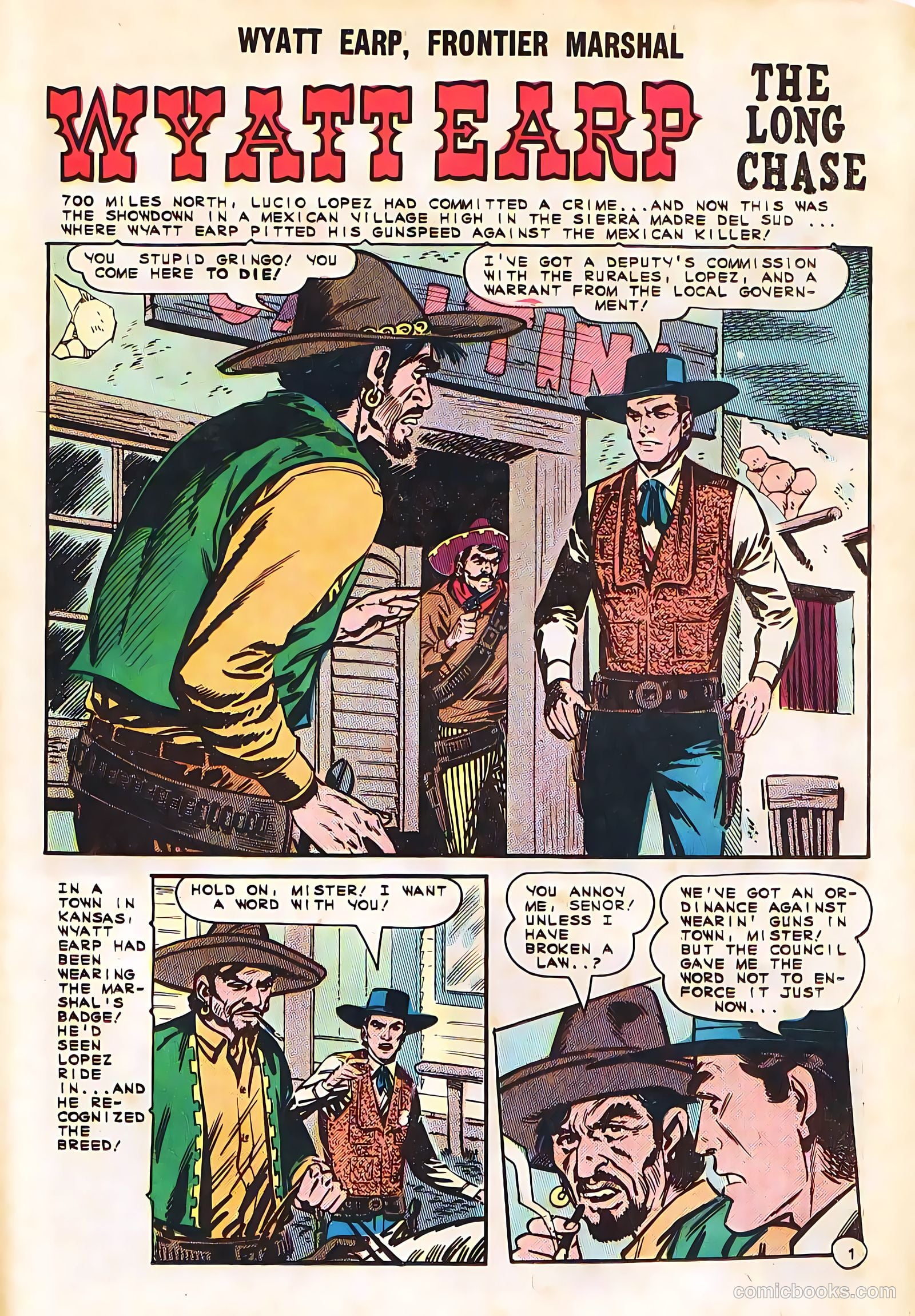 Wyatt Earp, Frontier Marshal #58 (1965) — page 25 of 36