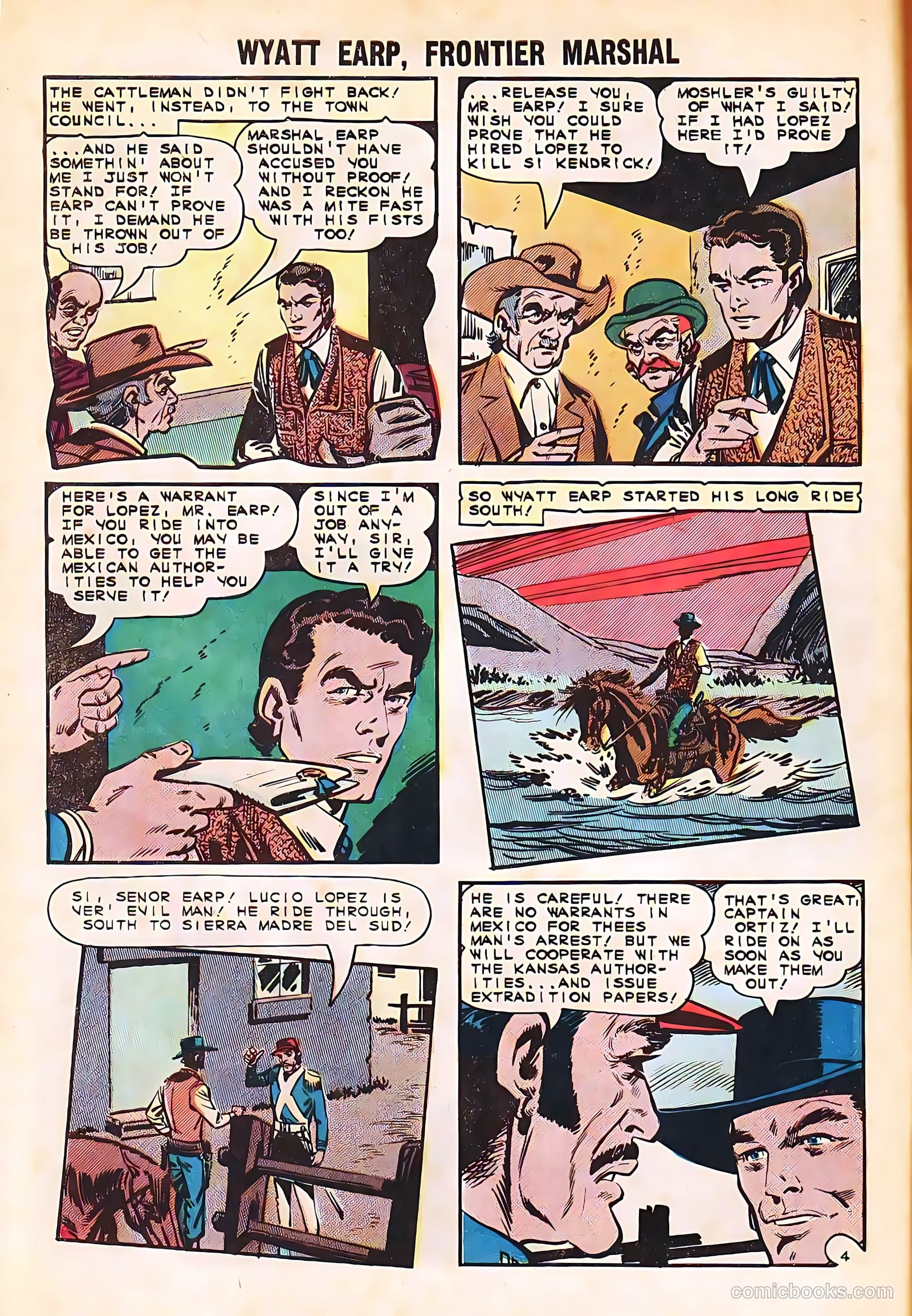 Wyatt Earp, Frontier Marshal #58 (1965) — page 28 of 36