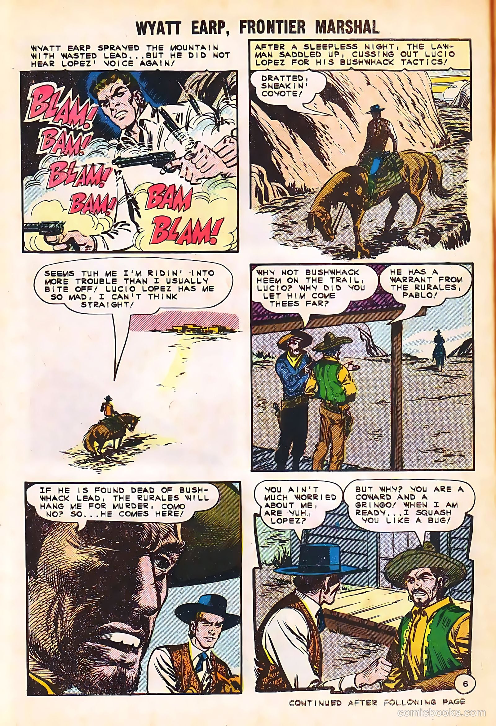 Wyatt Earp, Frontier Marshal #58 (1965) — page 30 of 36