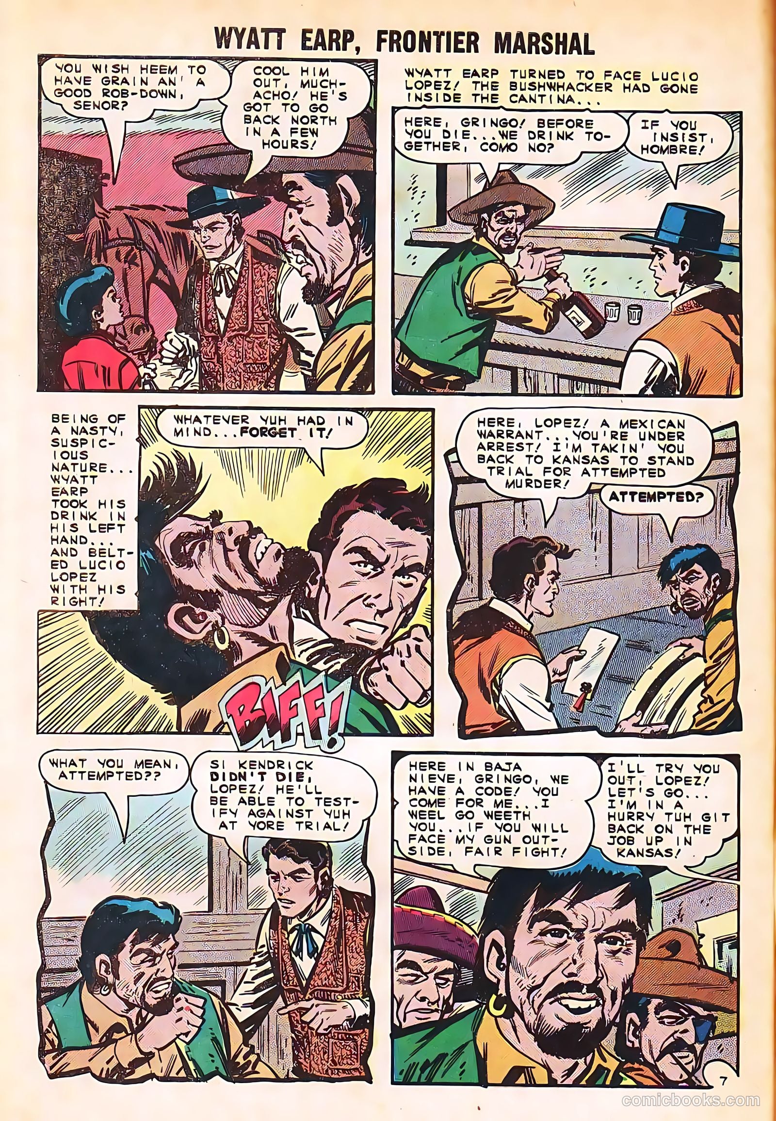 Wyatt Earp, Frontier Marshal #58 (1965) — page 32 of 36