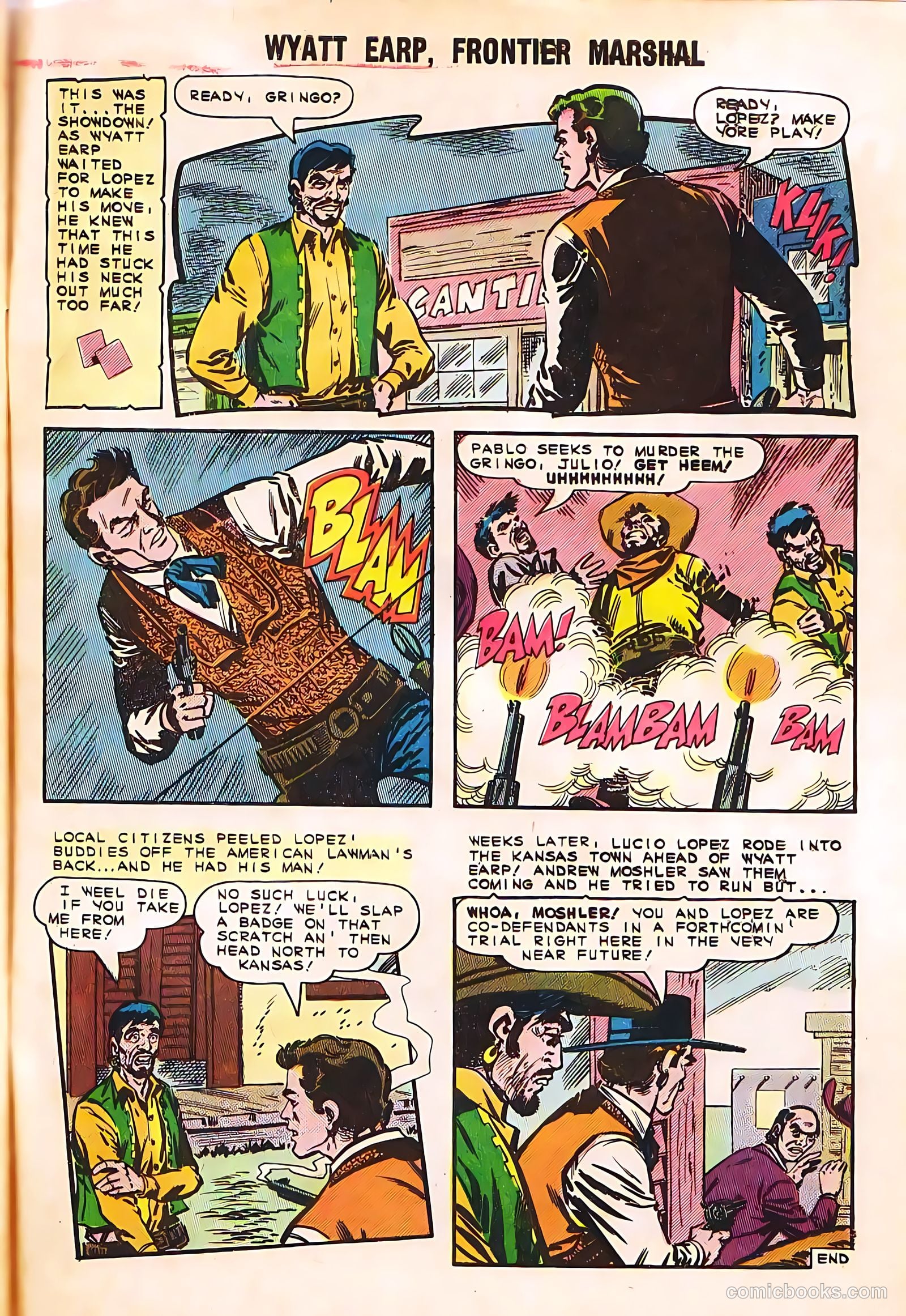 Wyatt Earp, Frontier Marshal #58 (1965) — page 33 of 36