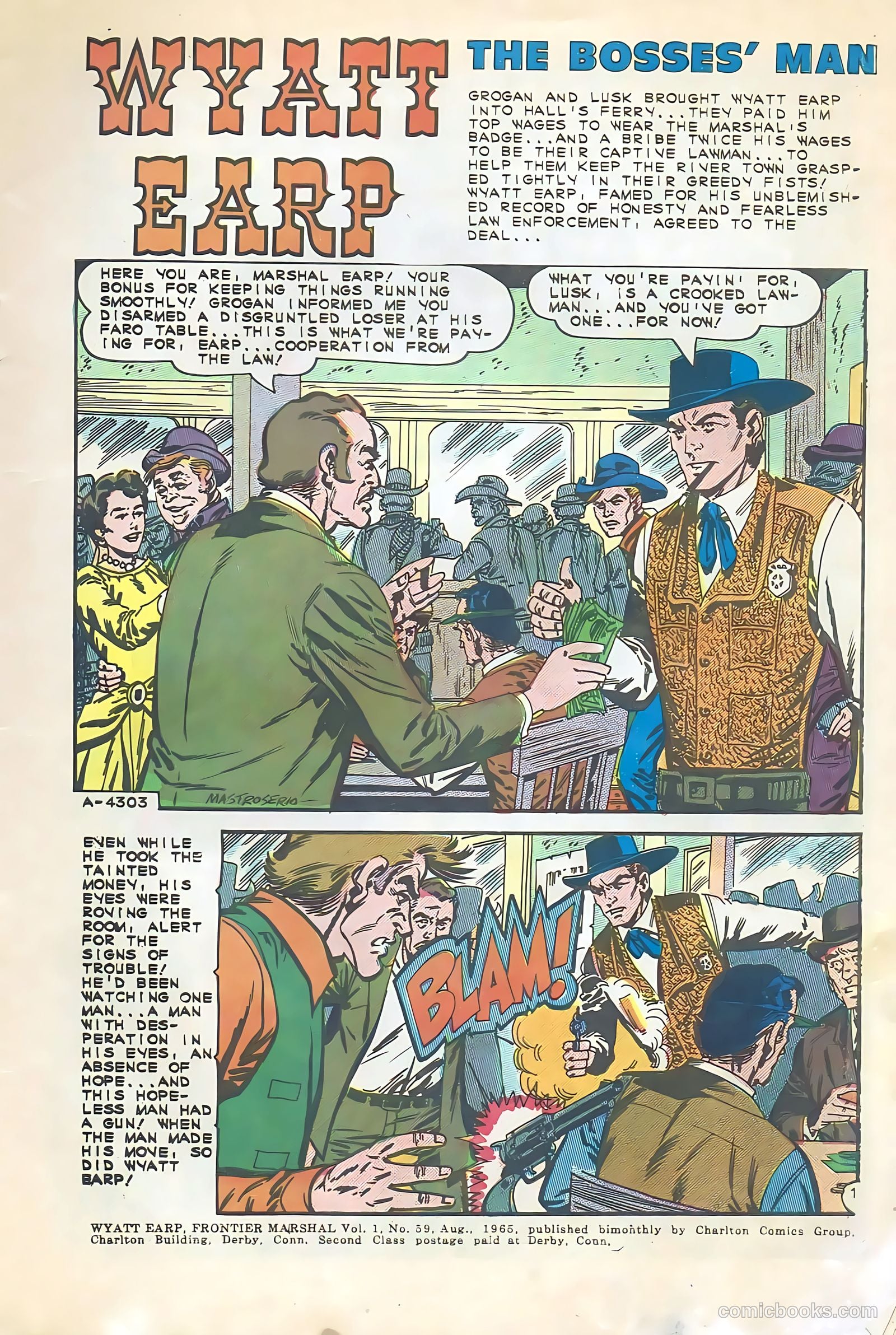 Wyatt Earp, Frontier Marshal #59 (1965) — page 3 of 36