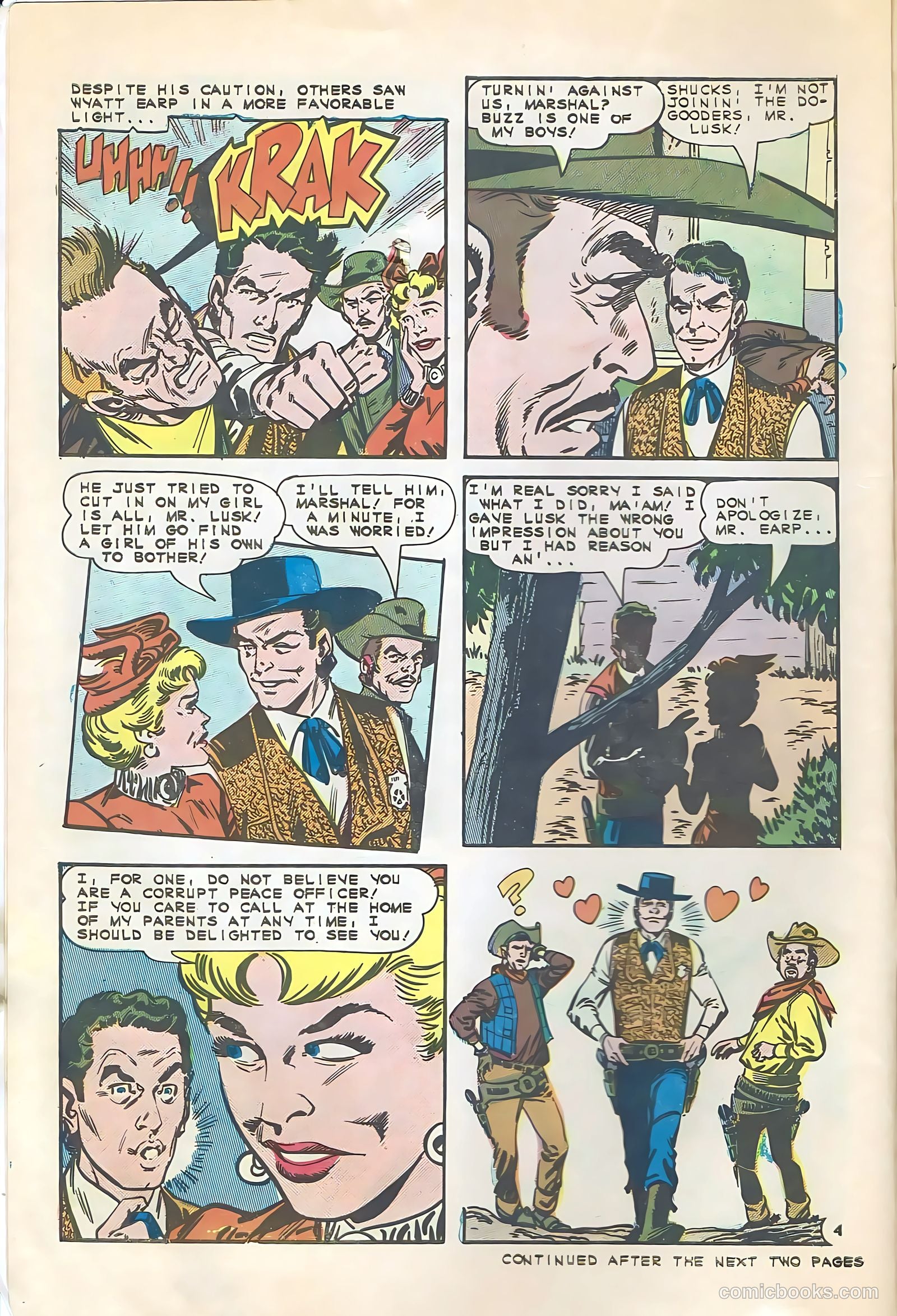 Wyatt Earp, Frontier Marshal #59 (1965) — page 6 of 36