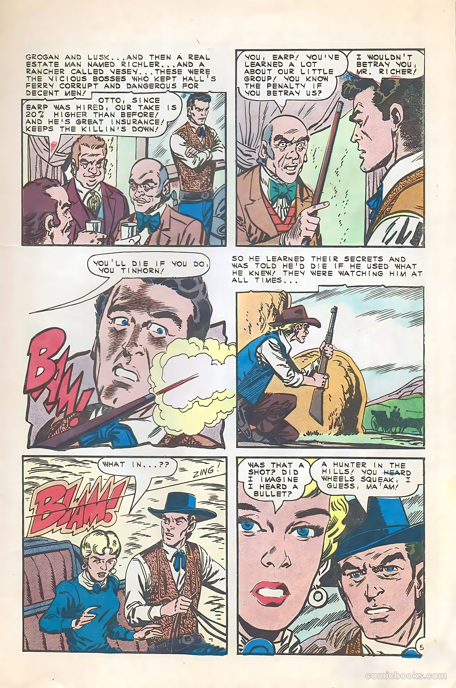Wyatt Earp, Frontier Marshal #59 (1965) — page 9 of 36