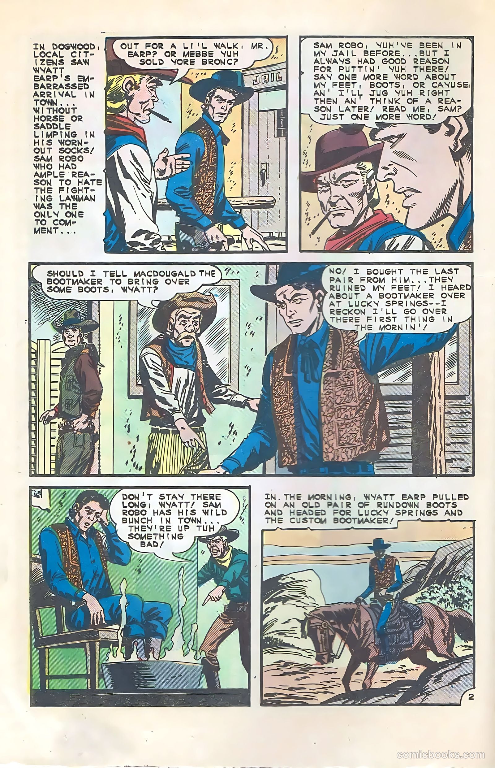 Wyatt Earp, Frontier Marshal #59 (1965) — page 16 of 36