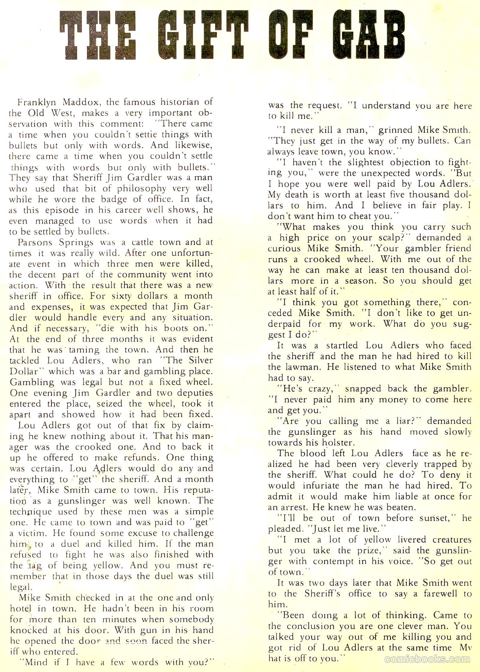 Wyatt Earp, Frontier Marshal #60 (1965) — page 13 of 36