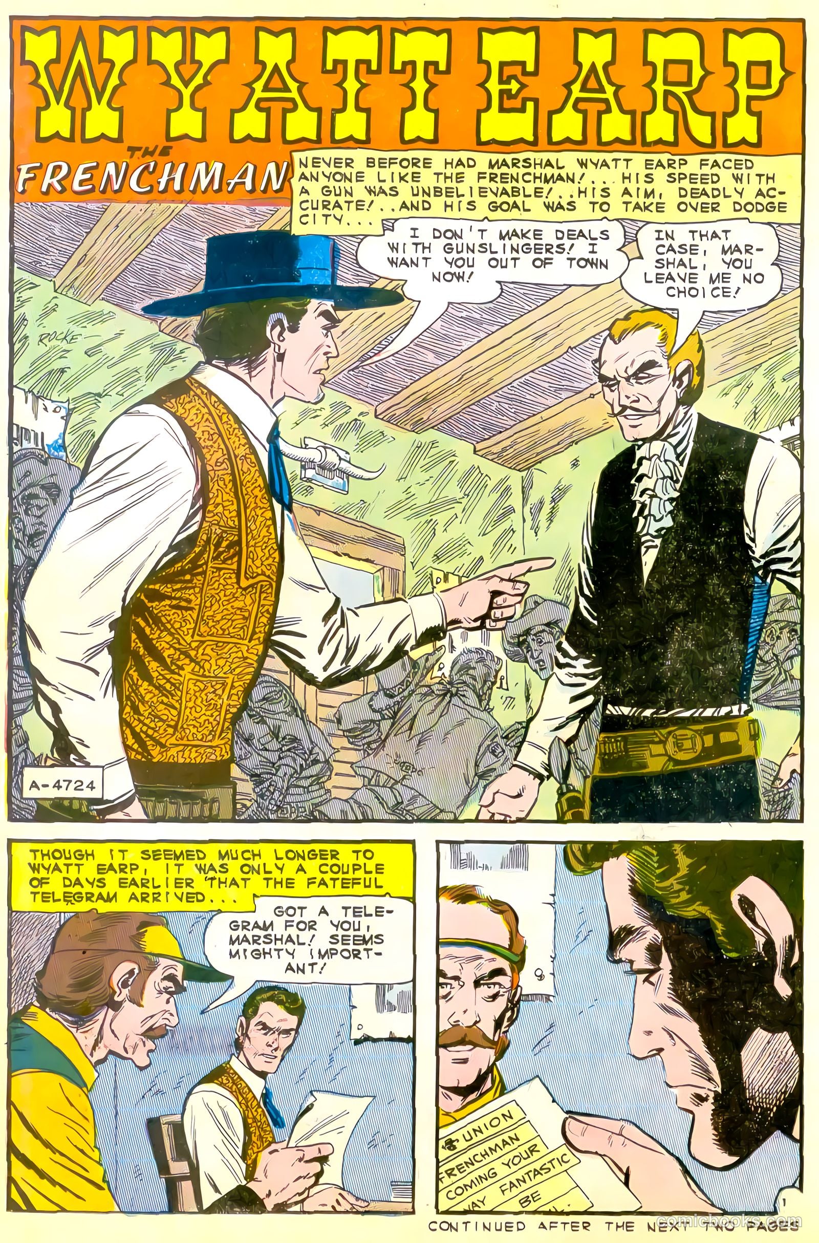 Wyatt Earp, Frontier Marshal #60 (1965) — page 22 of 36