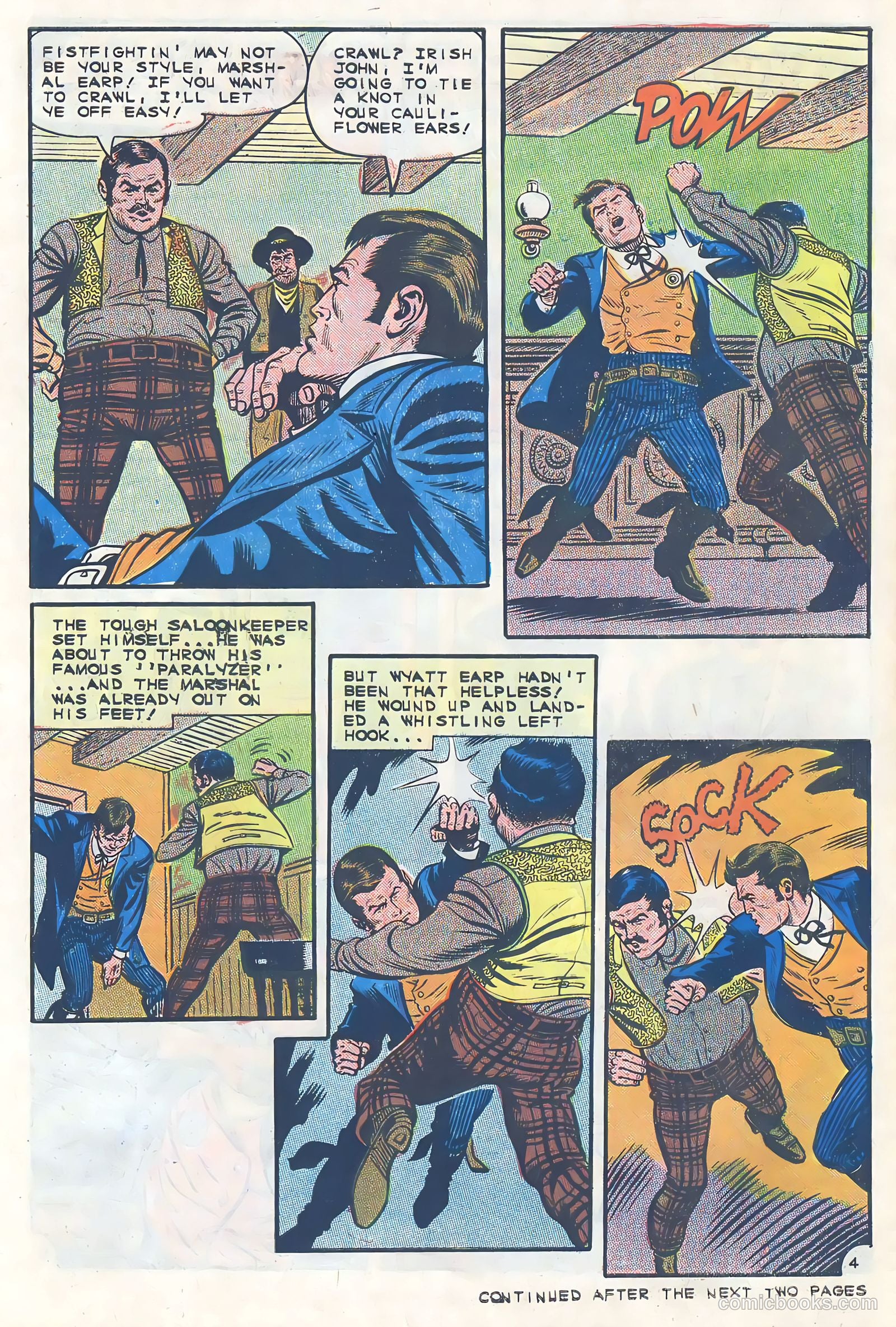 Wyatt Earp, Frontier Marshal #61 (1965) — page 6 of 36