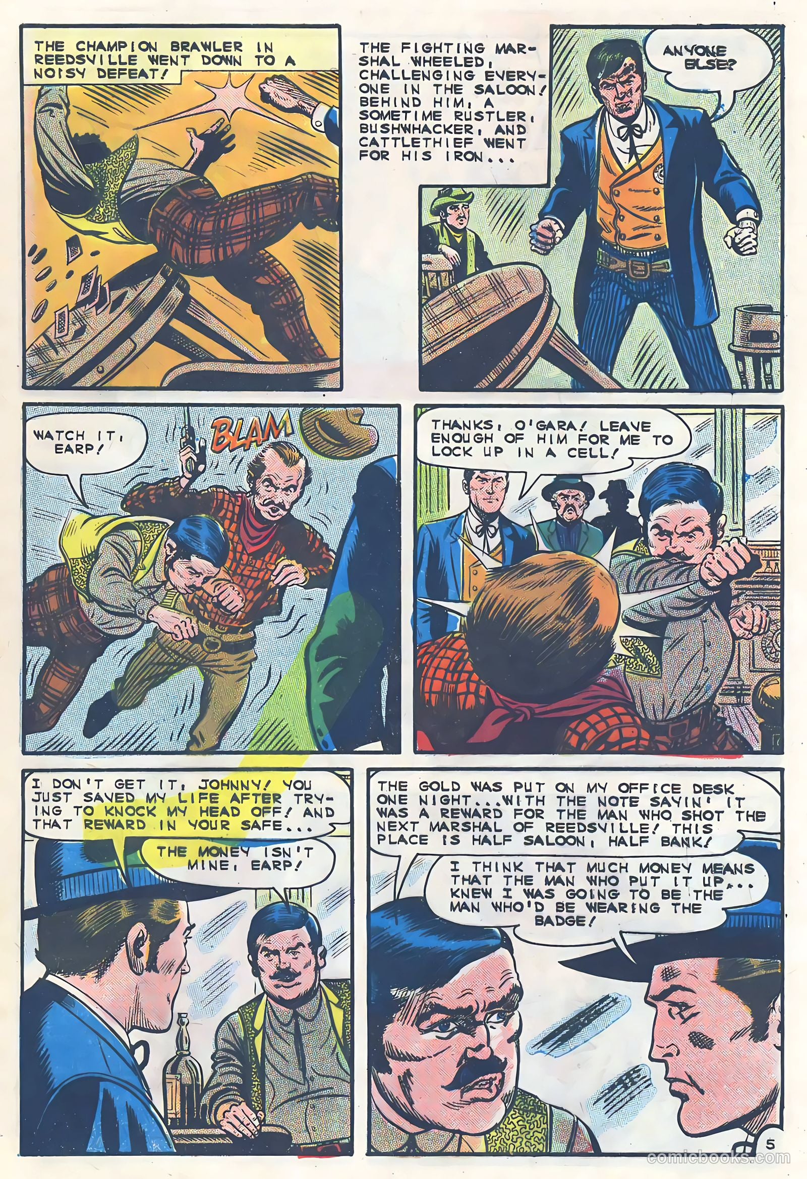 Wyatt Earp, Frontier Marshal #61 (1965) — page 9 of 36