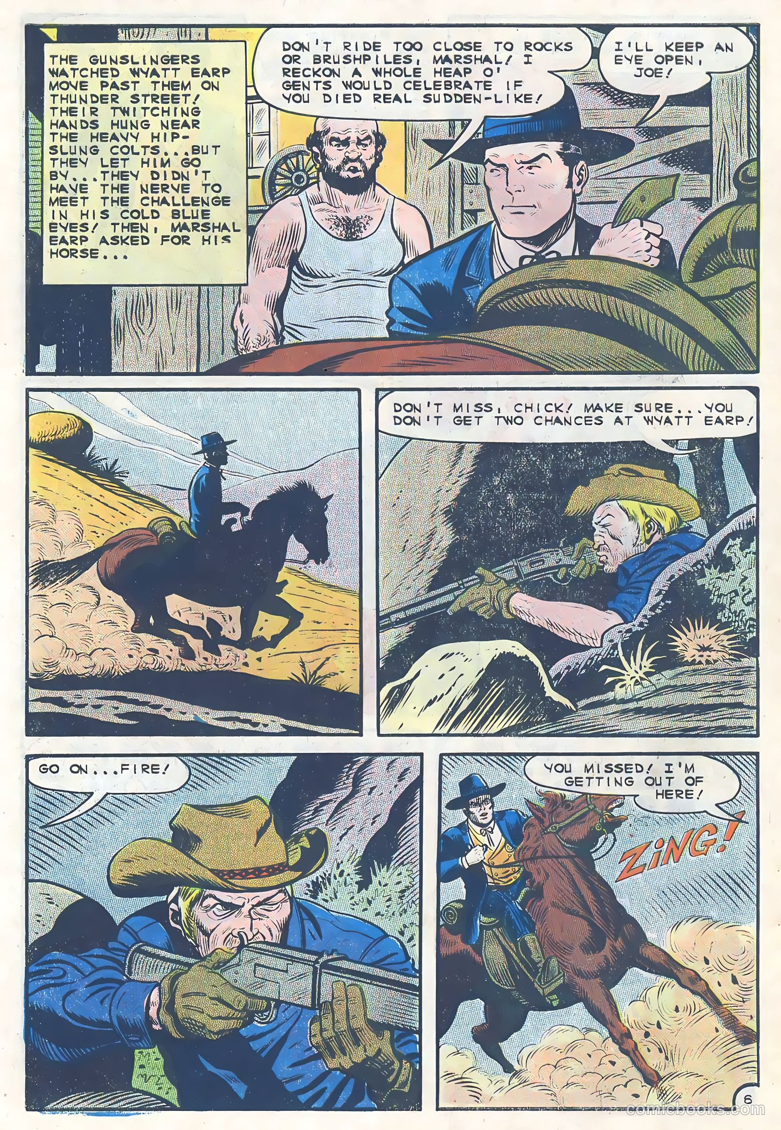Wyatt Earp, Frontier Marshal #61 (1965) — page 10 of 36