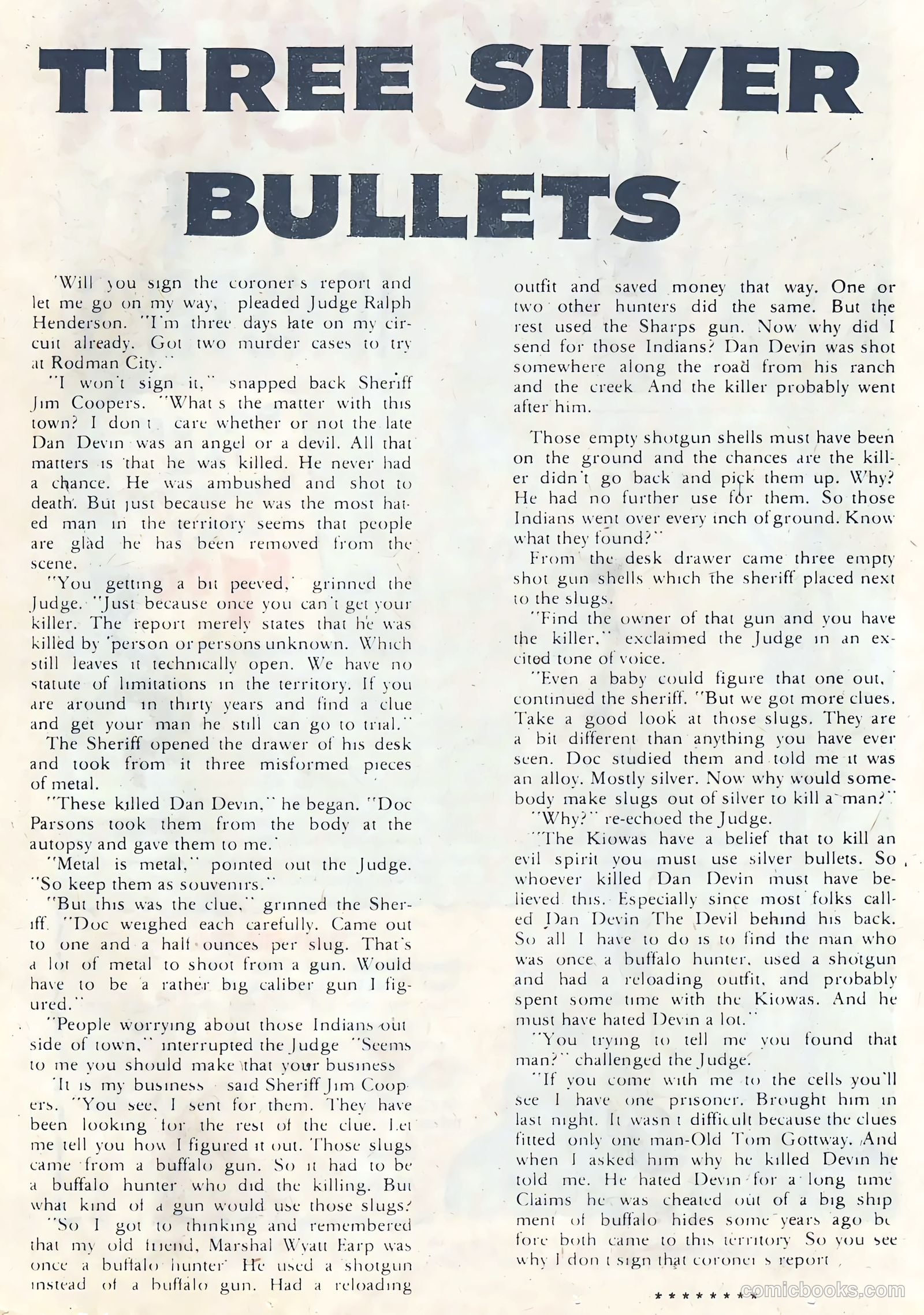Wyatt Earp, Frontier Marshal #61 (1965) — page 13 of 36
