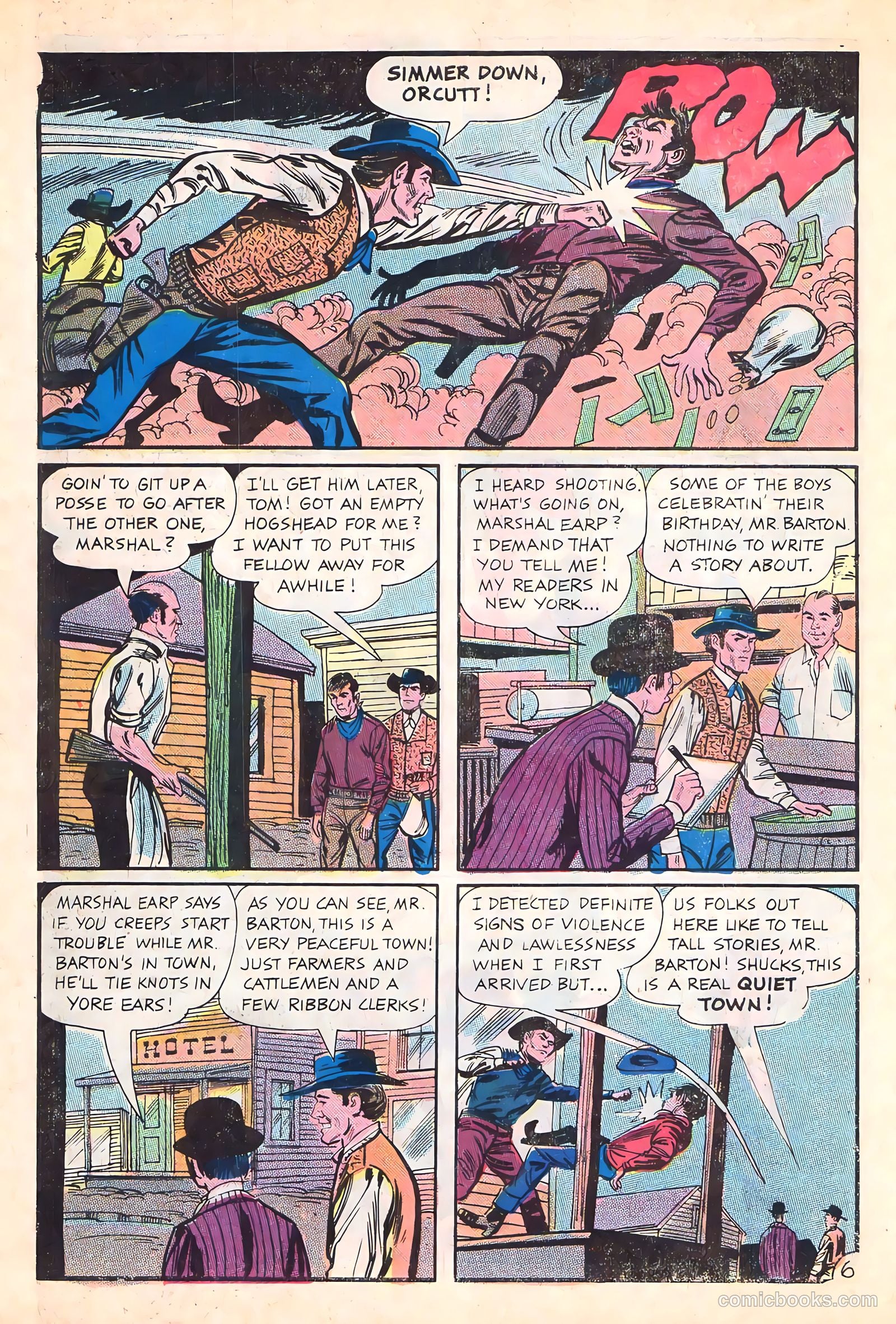 Wyatt Earp, Frontier Marshal #62 (1966) — page 10 of 36