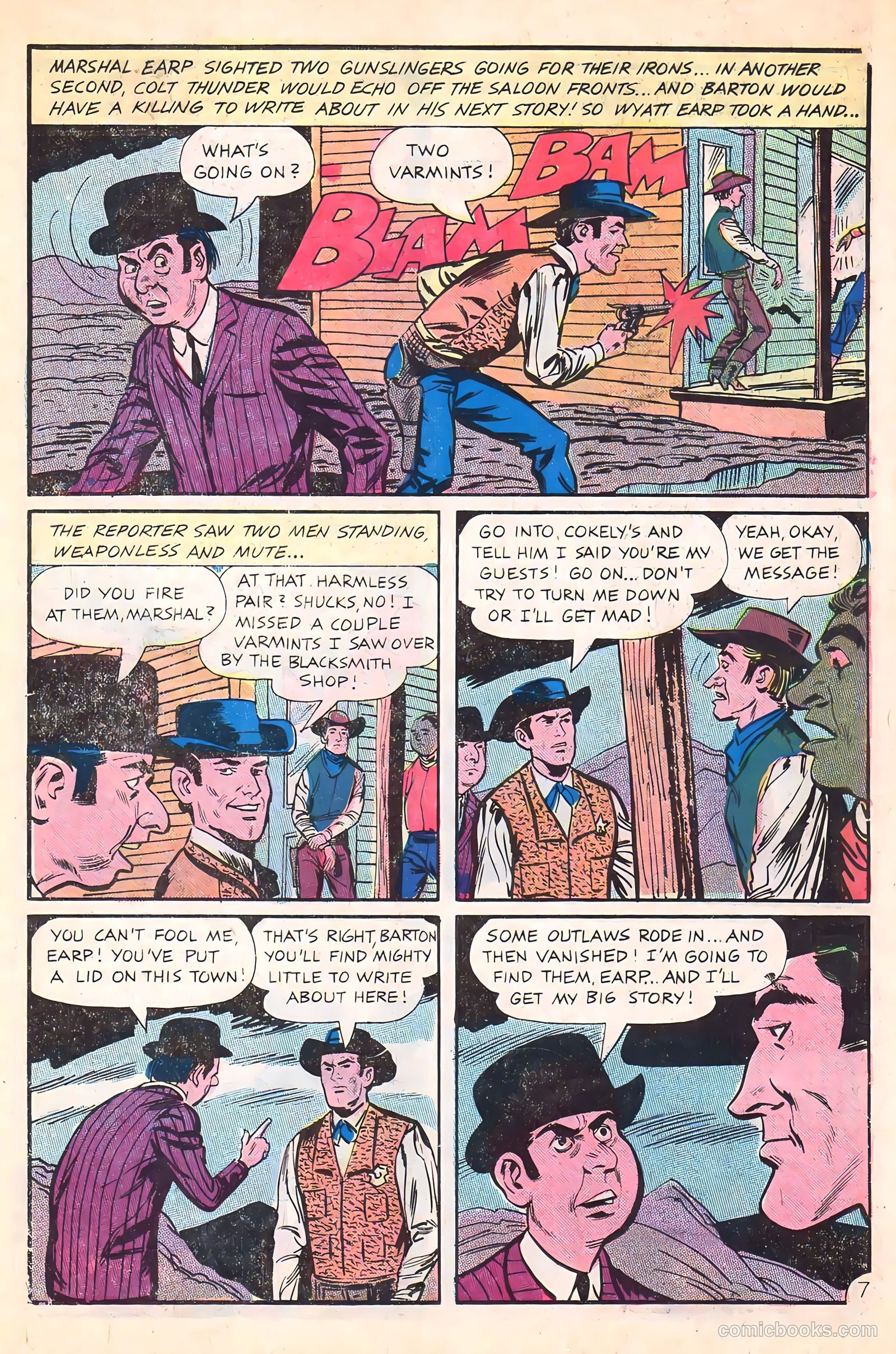 Wyatt Earp, Frontier Marshal #62 (1966) — page 11 of 36
