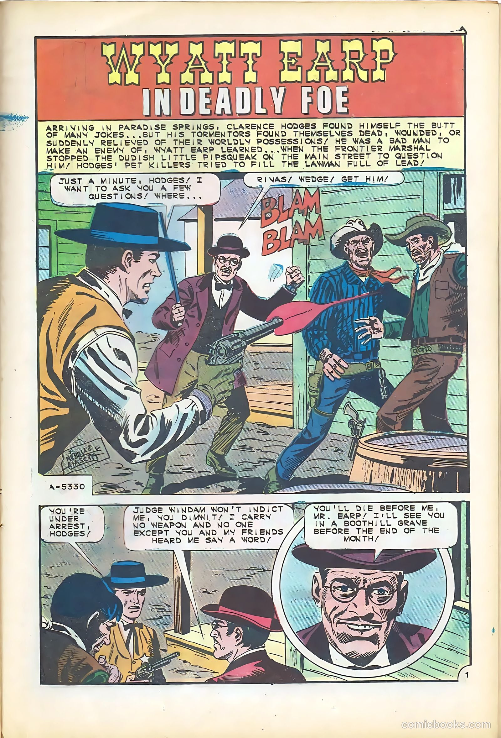 Wyatt Earp, Frontier Marshal #63 (1966) — page 24 of 35