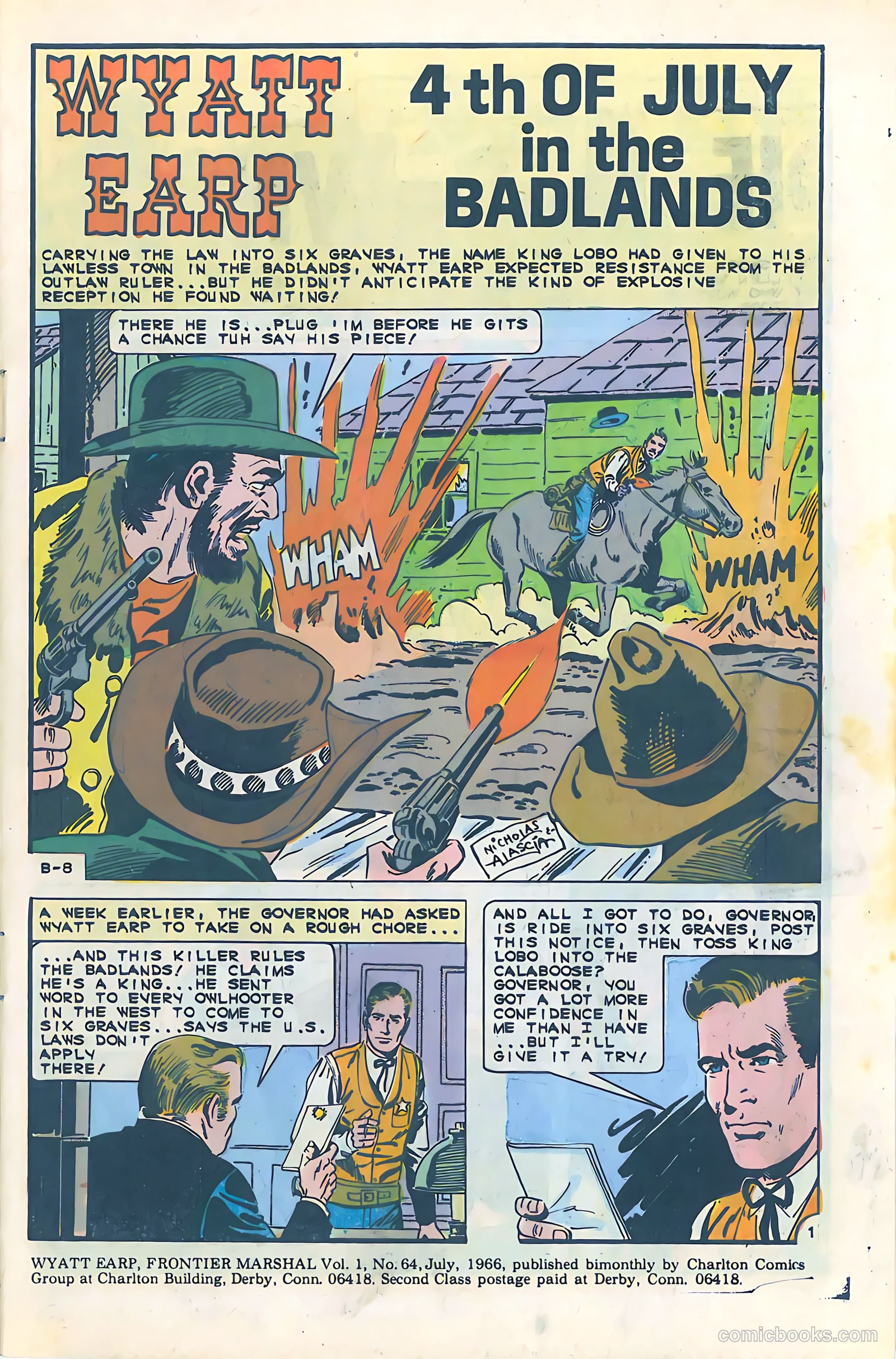 Wyatt Earp, Frontier Marshal #64 (1966) — page 3 of 36
