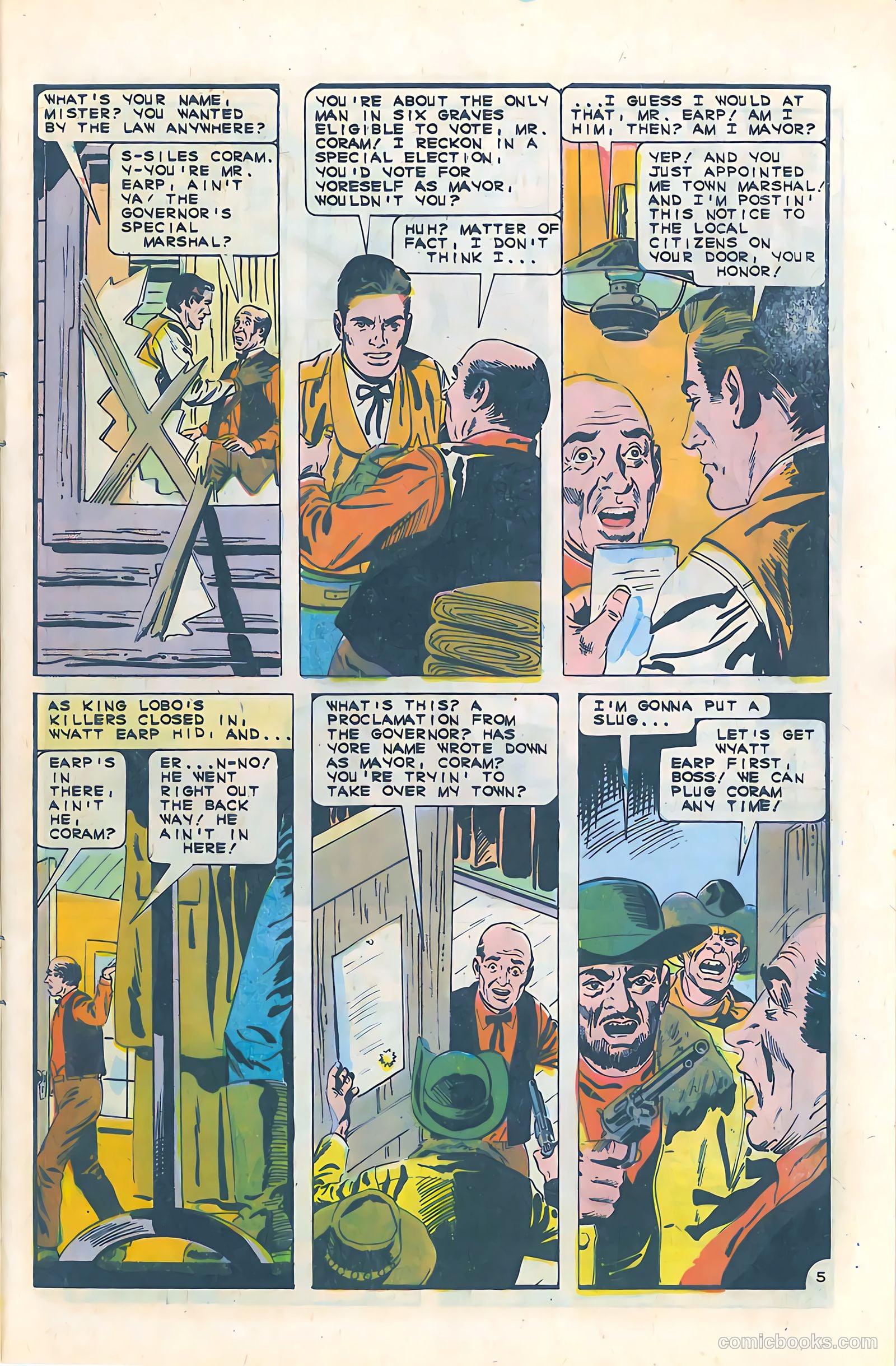 Wyatt Earp, Frontier Marshal #64 (1966) — page 9 of 36