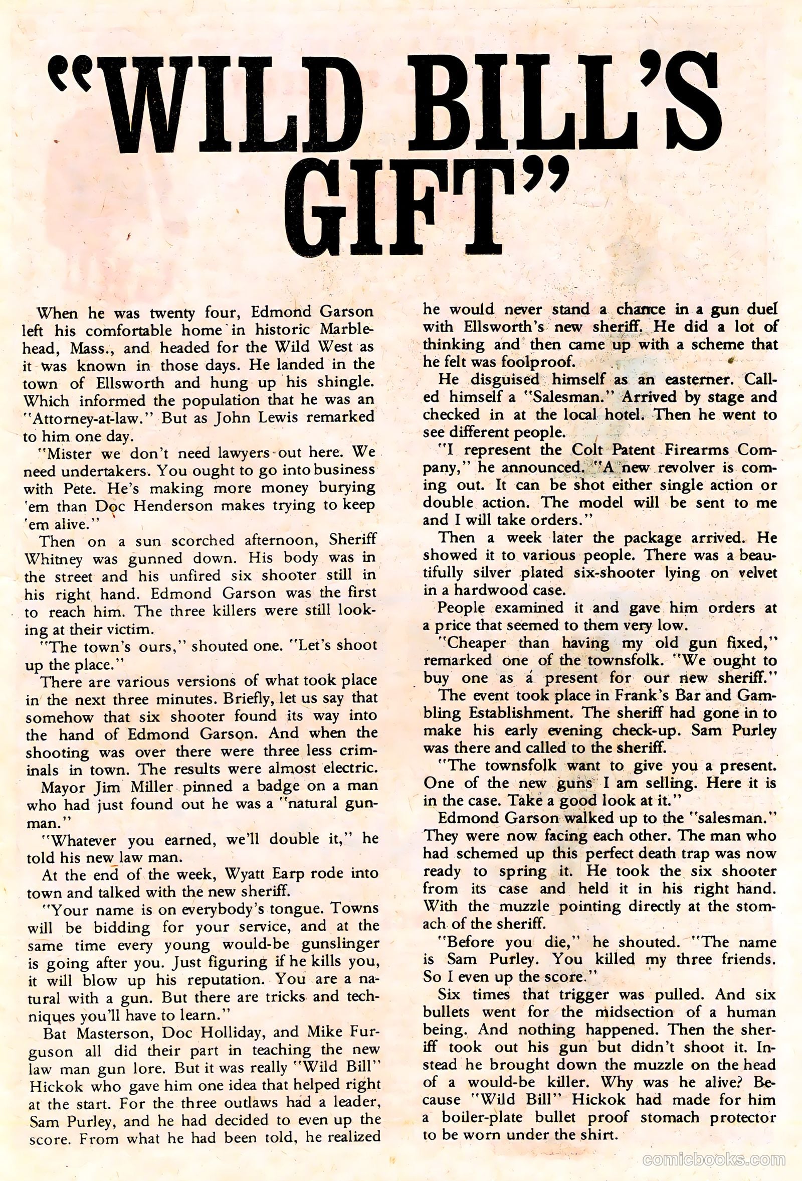 Wyatt Earp, Frontier Marshal #65 (1966) — page 13 of 36