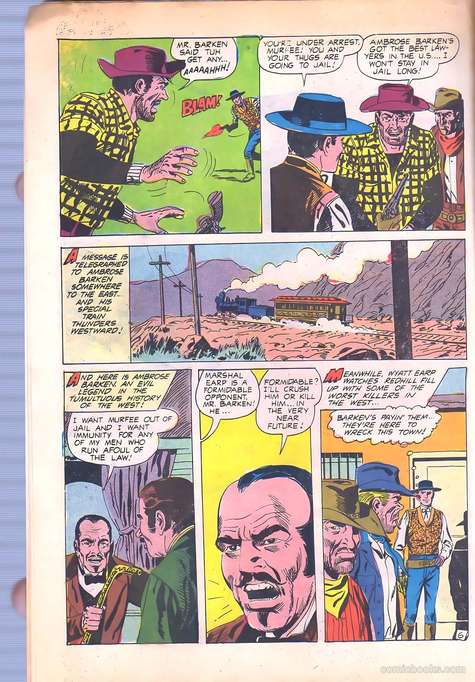 Wyatt Earp, Frontier Marshal #66 (1966) — page 10 of 36