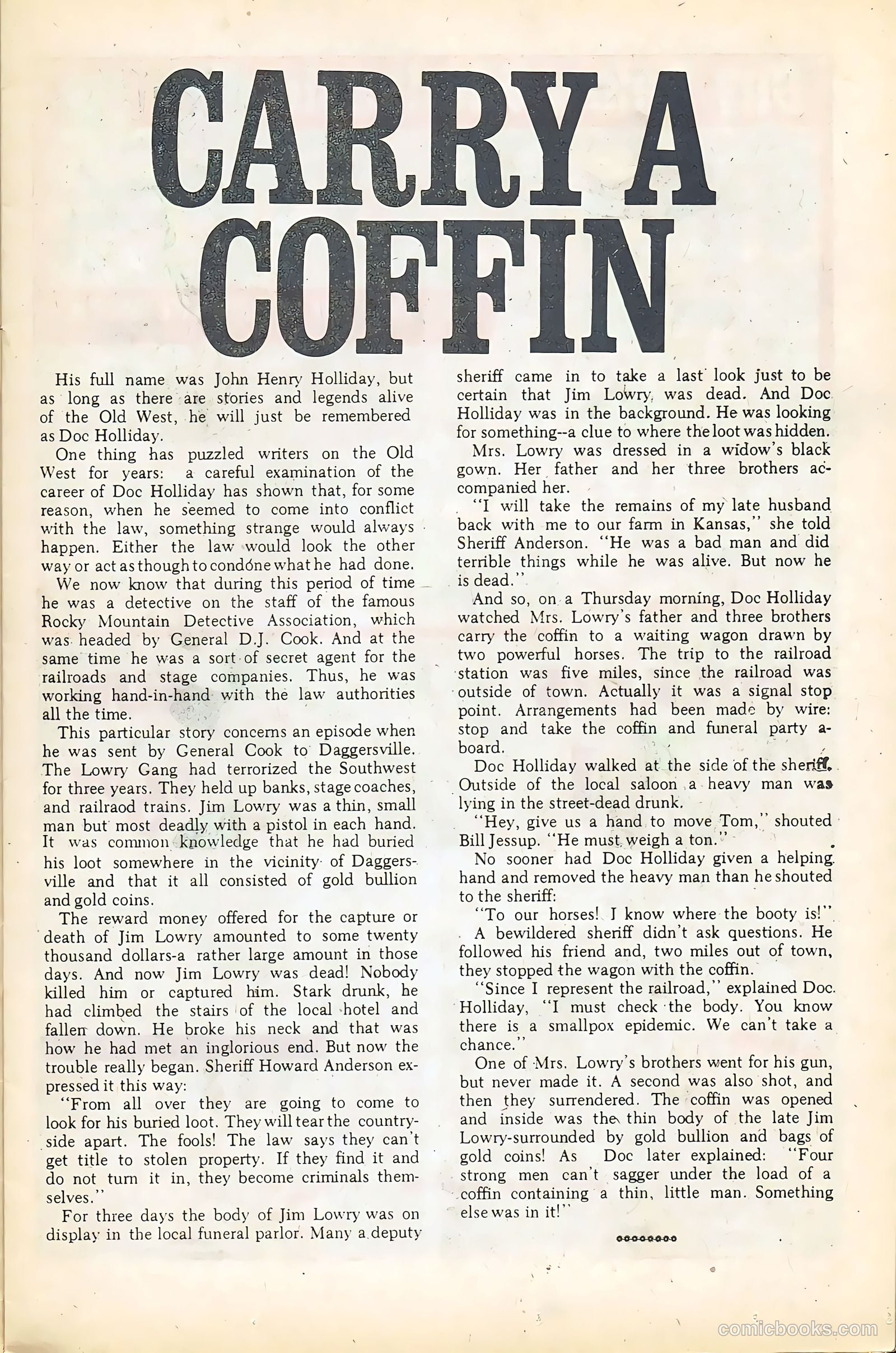 Wyatt Earp, Frontier Marshal #68 (1967) — page 13 of 36