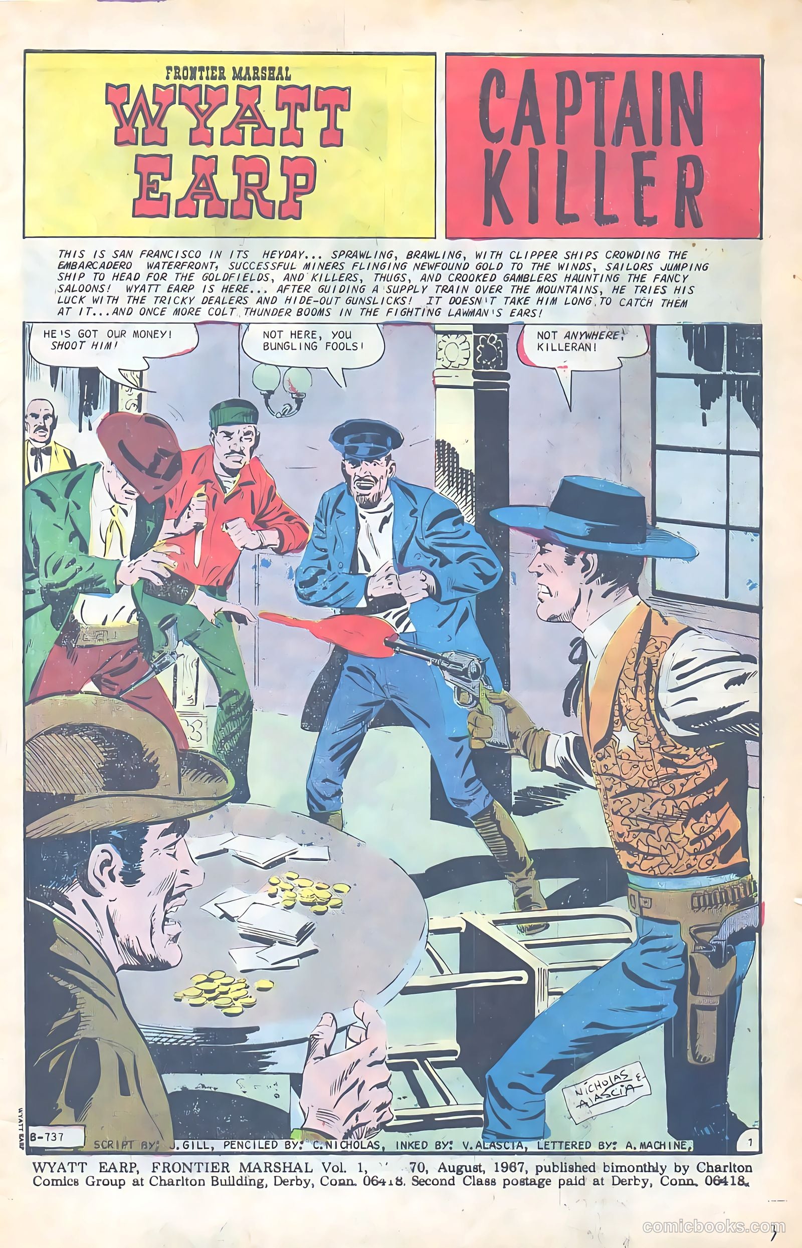 Wyatt Earp, Frontier Marshal #70 (1967) — page 3 of 36