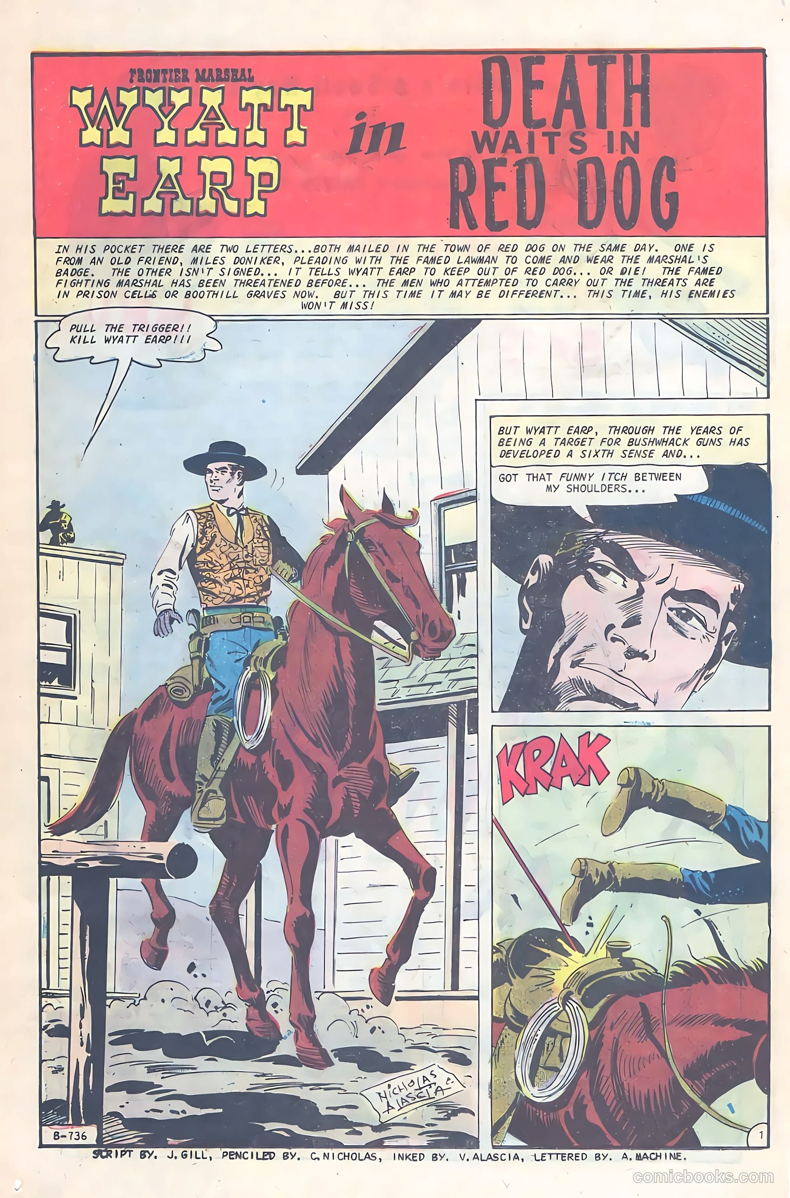 Wyatt Earp, Frontier Marshal #70 (1967) — page 24 of 36