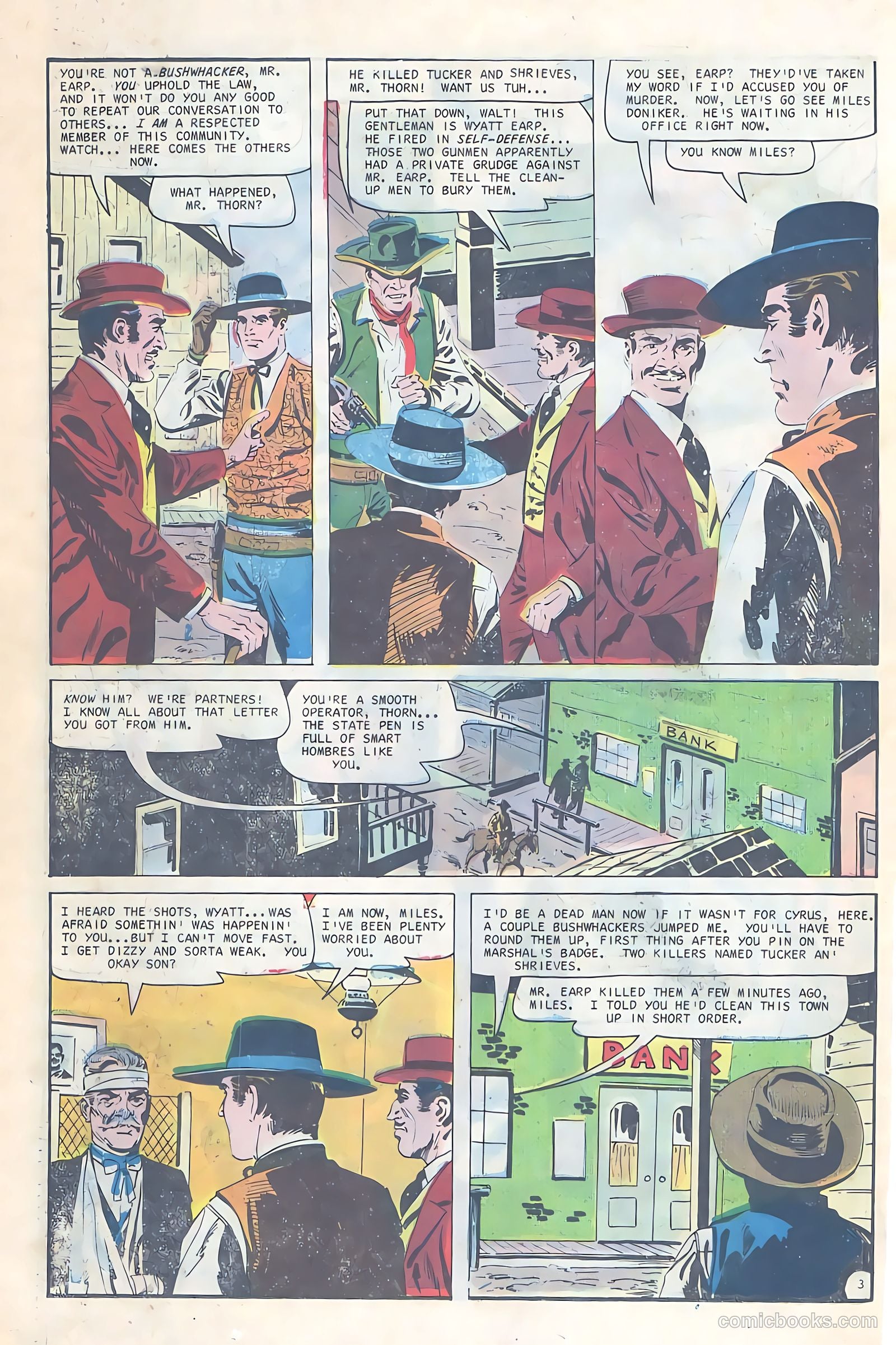 Wyatt Earp, Frontier Marshal #70 (1967) — page 26 of 36