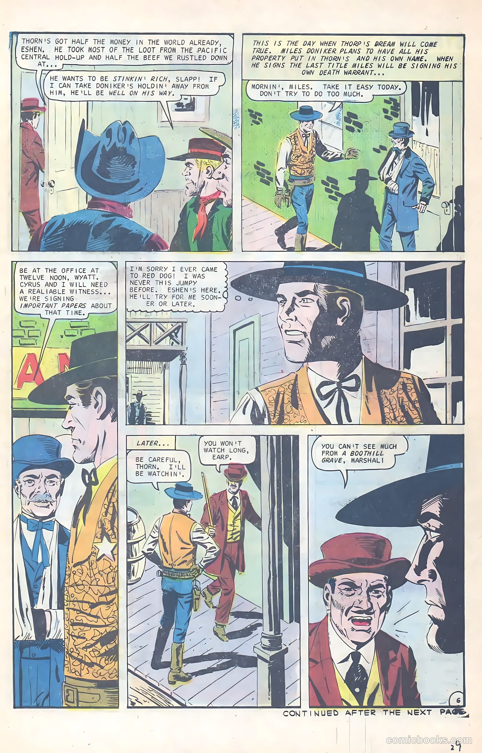 Wyatt Earp, Frontier Marshal #70 (1967) — page 29 of 36