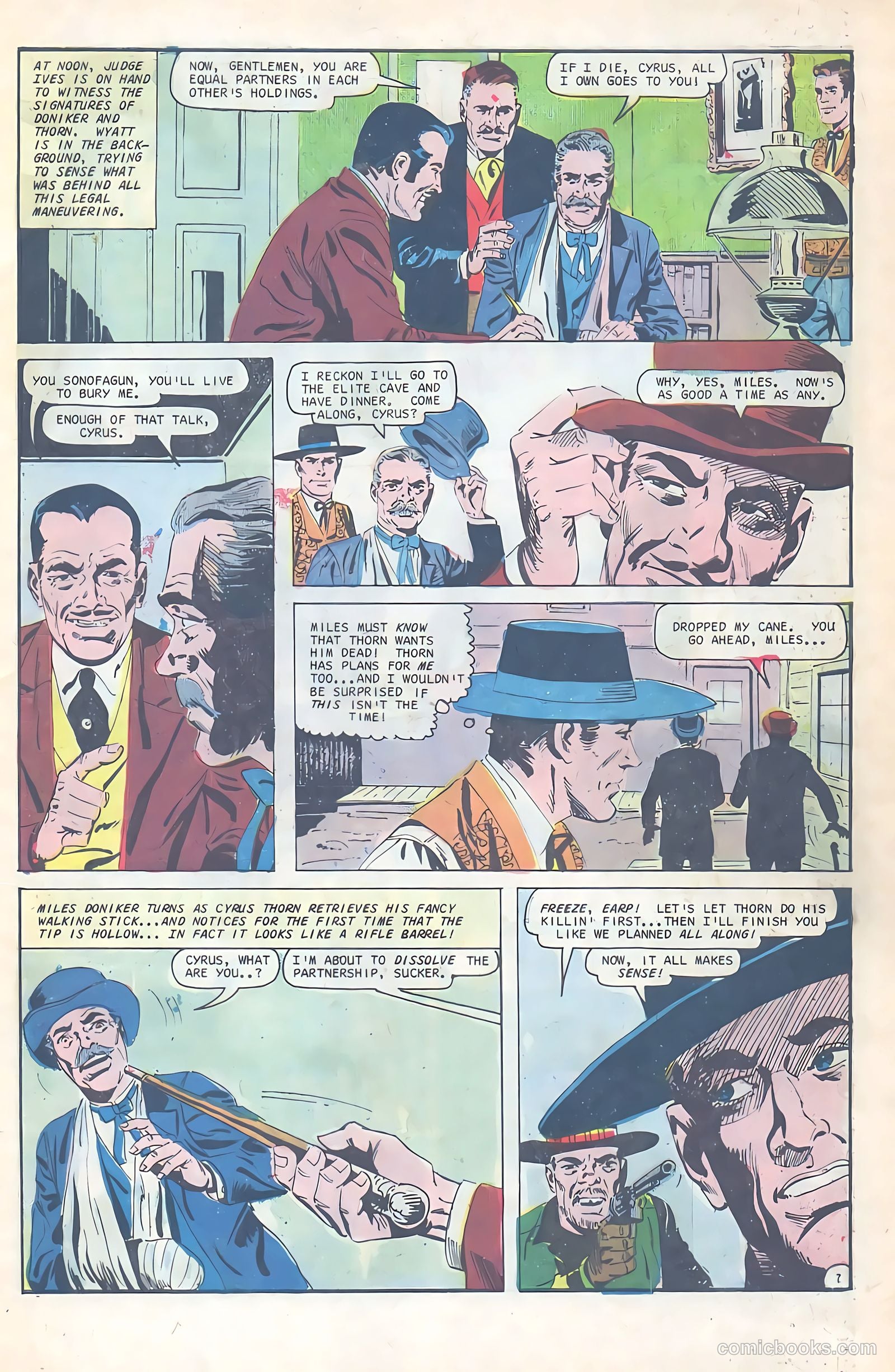 Wyatt Earp, Frontier Marshal #70 (1967) — page 31 of 36