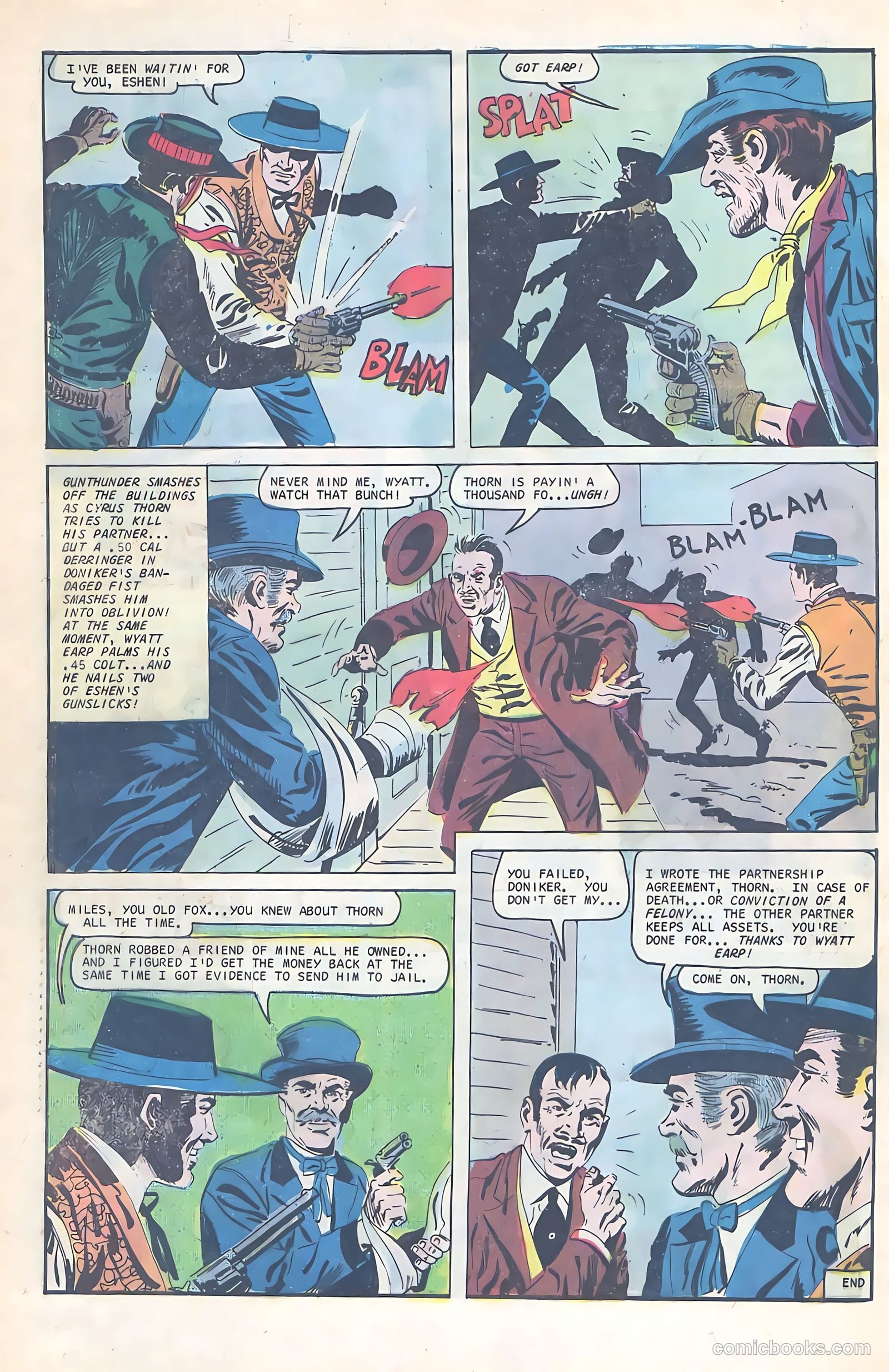 Wyatt Earp, Frontier Marshal #70 (1967) — page 32 of 36