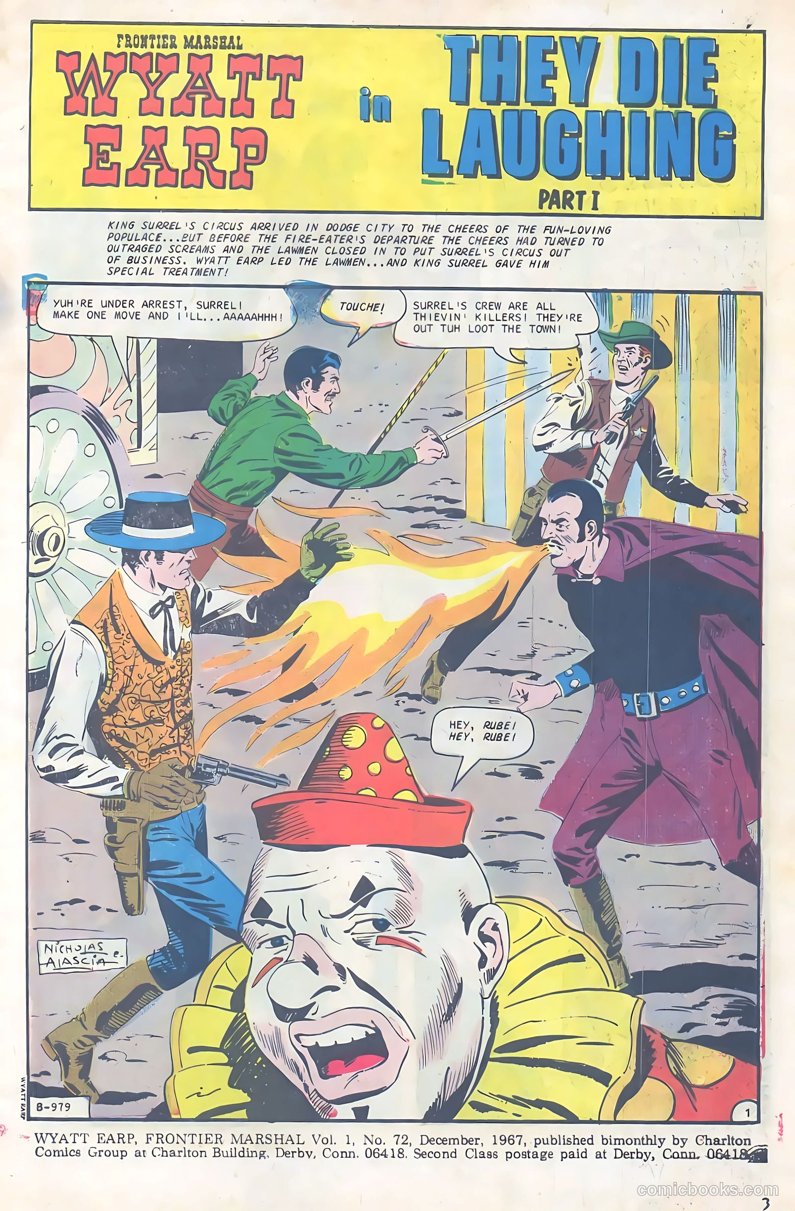 Wyatt Earp, Frontier Marshal #72 (1967) — page 3 of 36