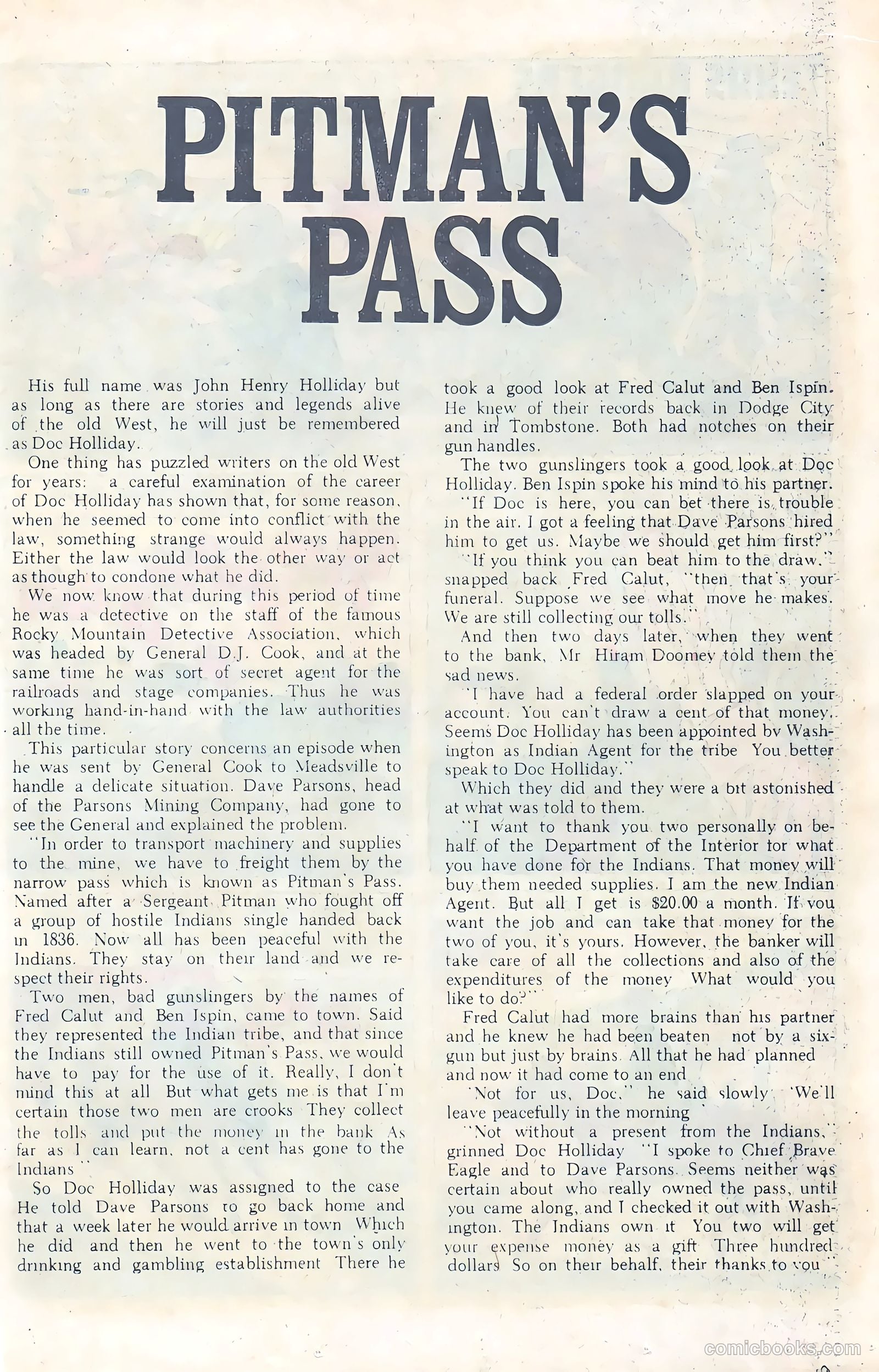Wyatt Earp, Frontier Marshal #72 (1967) — page 19 of 36