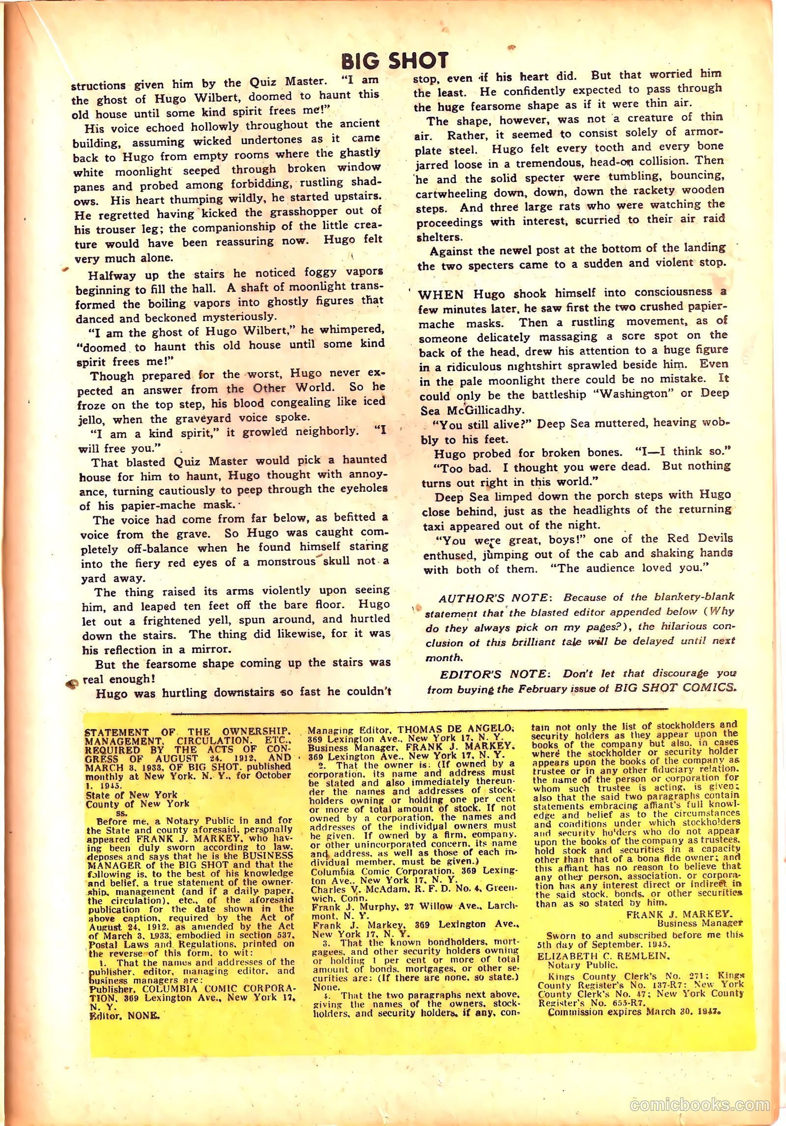 Big Shot #62 (1946) — page 31 of 52
